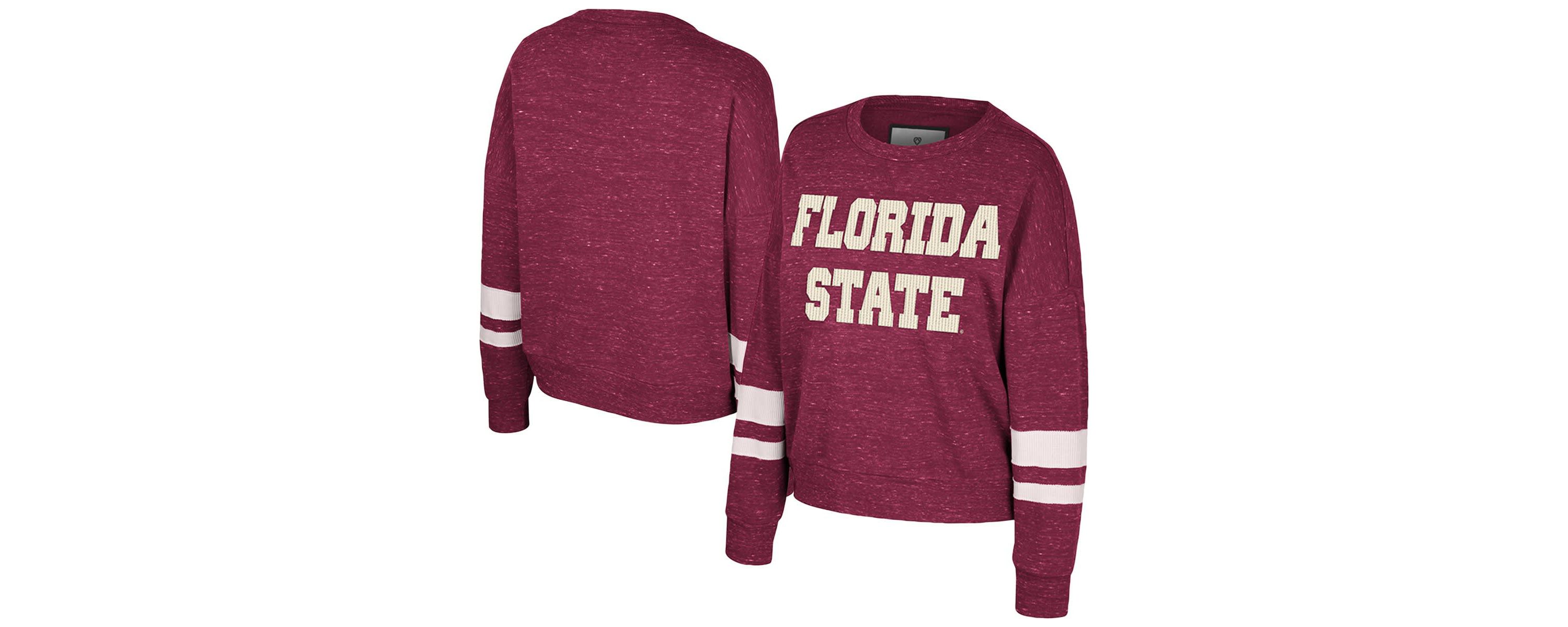 NCAA Florida State Seminoles Lost City Speckle Pullover Sweatshirt
