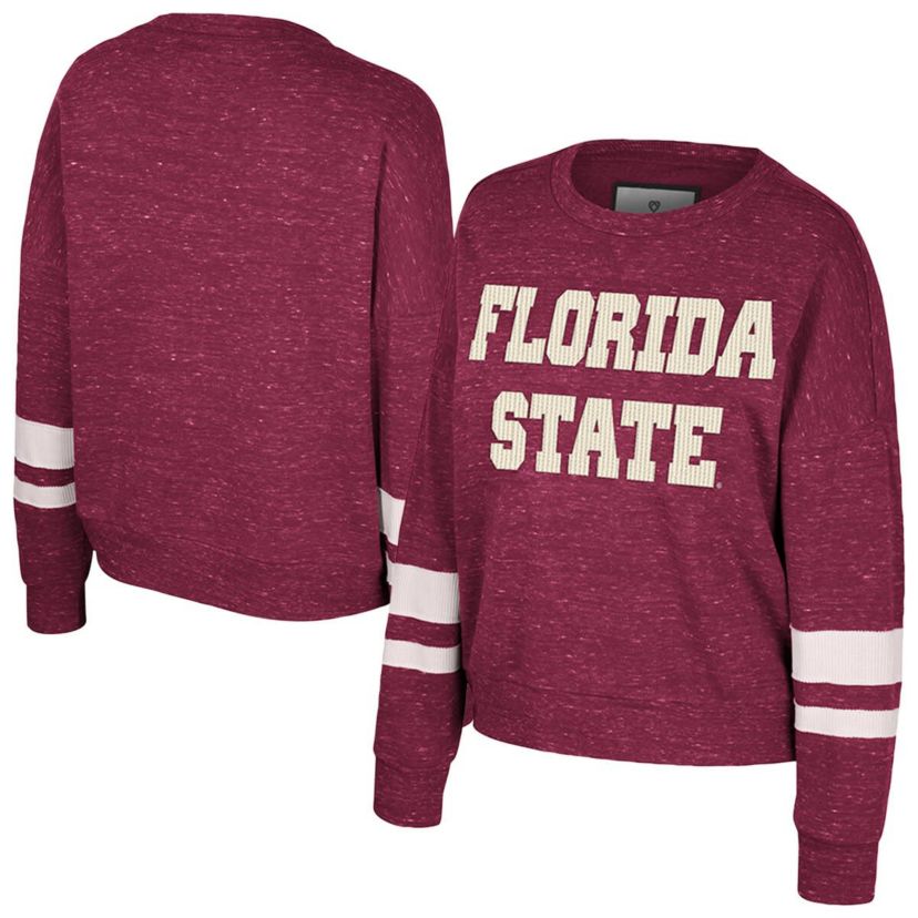 NCAA Florida State Seminoles Lost City Speckle Pullover Sweatshirt