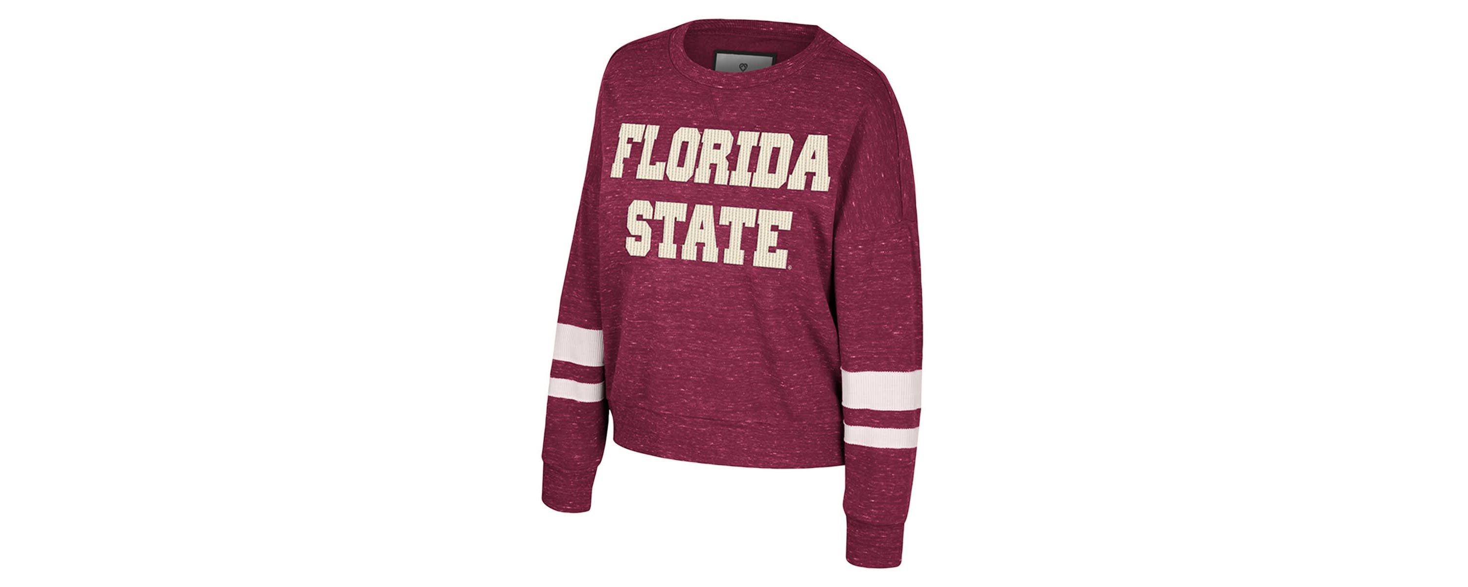 NCAA Florida State Seminoles Lost City Speckle Pullover Sweatshirt
