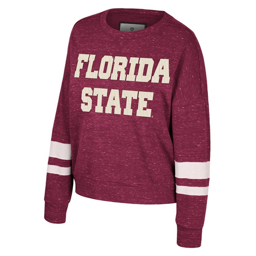 NCAA Florida State Seminoles Lost City Speckle Pullover Sweatshirt