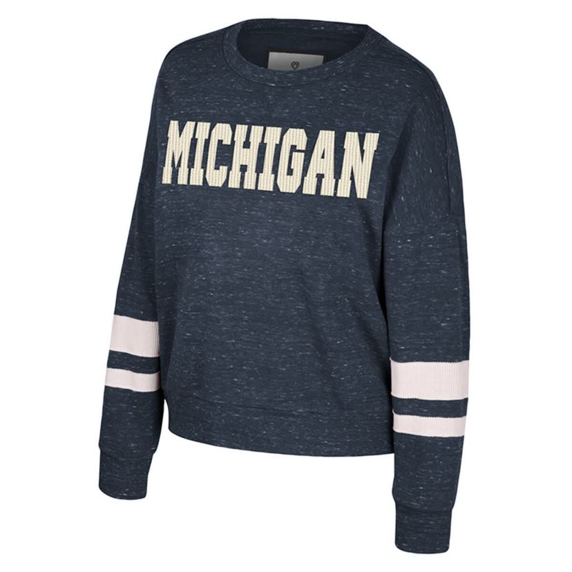 NCAA Michigan Wolverines Lost City Speckle Pullover Sweatshirt