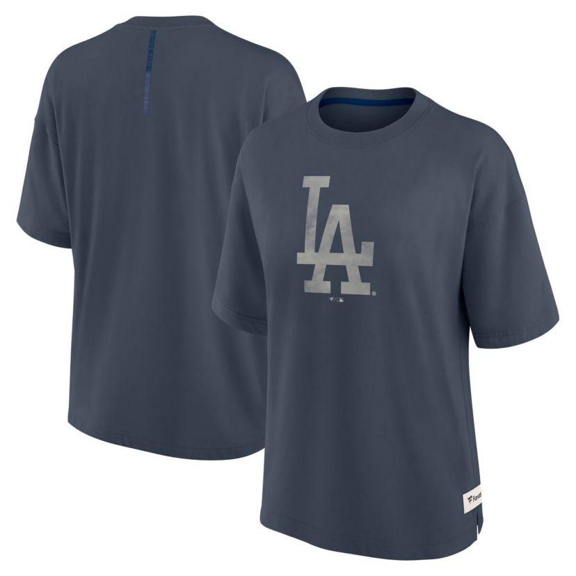 MLB Fanatics Los Angeles Dodgers Oversized Elements Raw Edge Future Ground T-Shirt