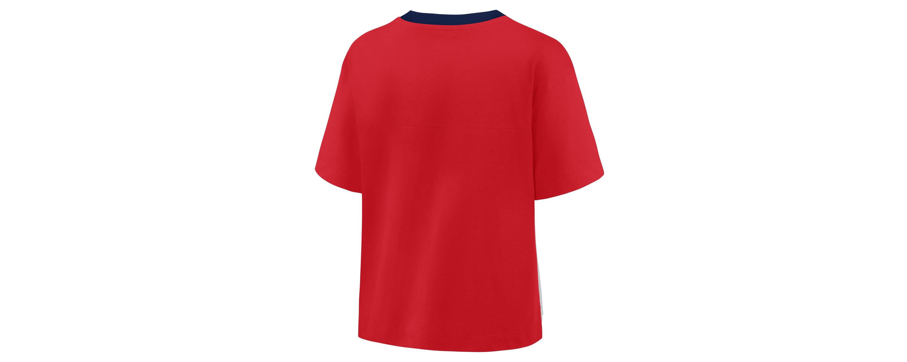 MLB Fanatics Red/Graphite St. Louis Cardinals Oversized Race To Win V-Neck T-Shirt