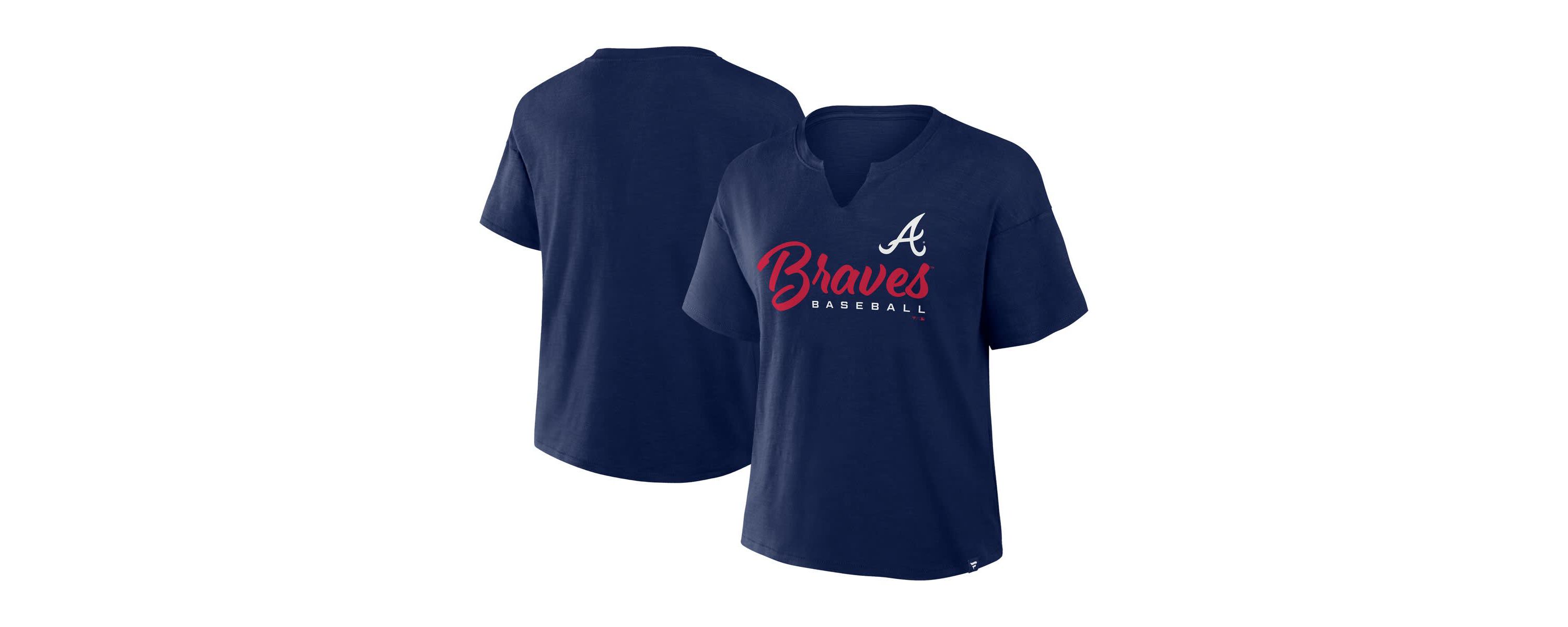 MLB Fanatics Atlanta Braves Fan Fave Stadium Slub Boxy T-Shirt