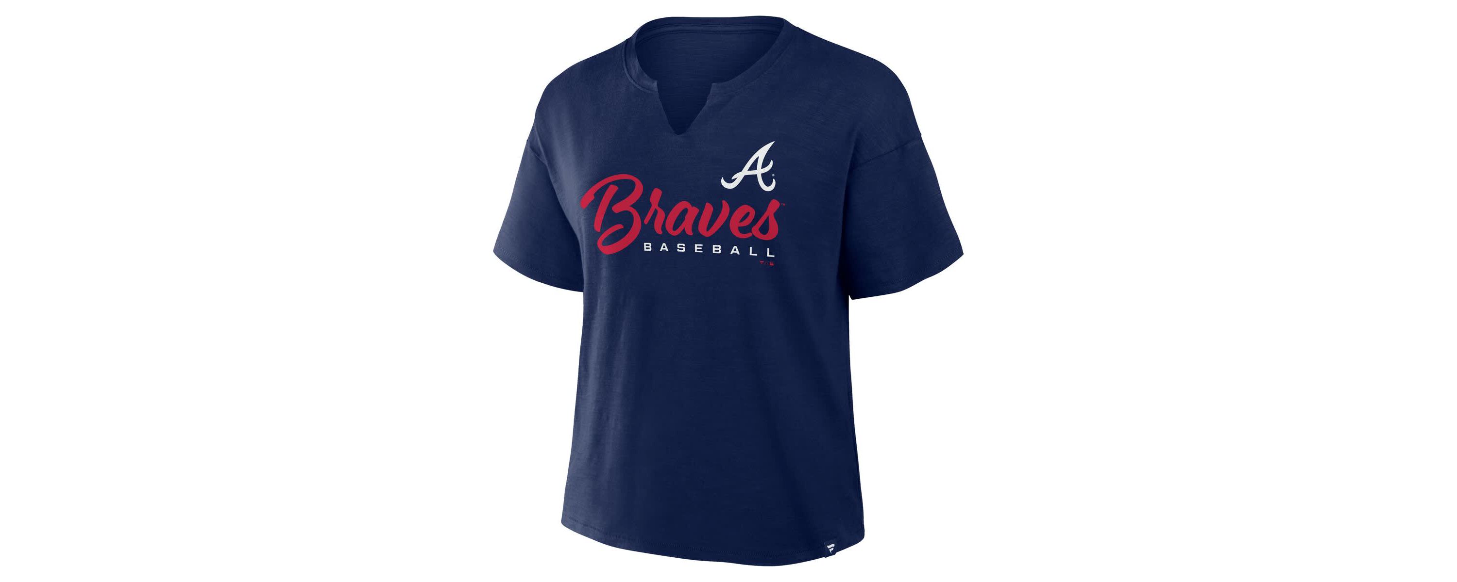 MLB Fanatics Atlanta Braves Fan Fave Stadium Slub Boxy T-Shirt