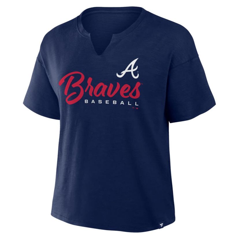 MLB Fanatics Atlanta Braves Fan Fave Stadium Slub Boxy T-Shirt