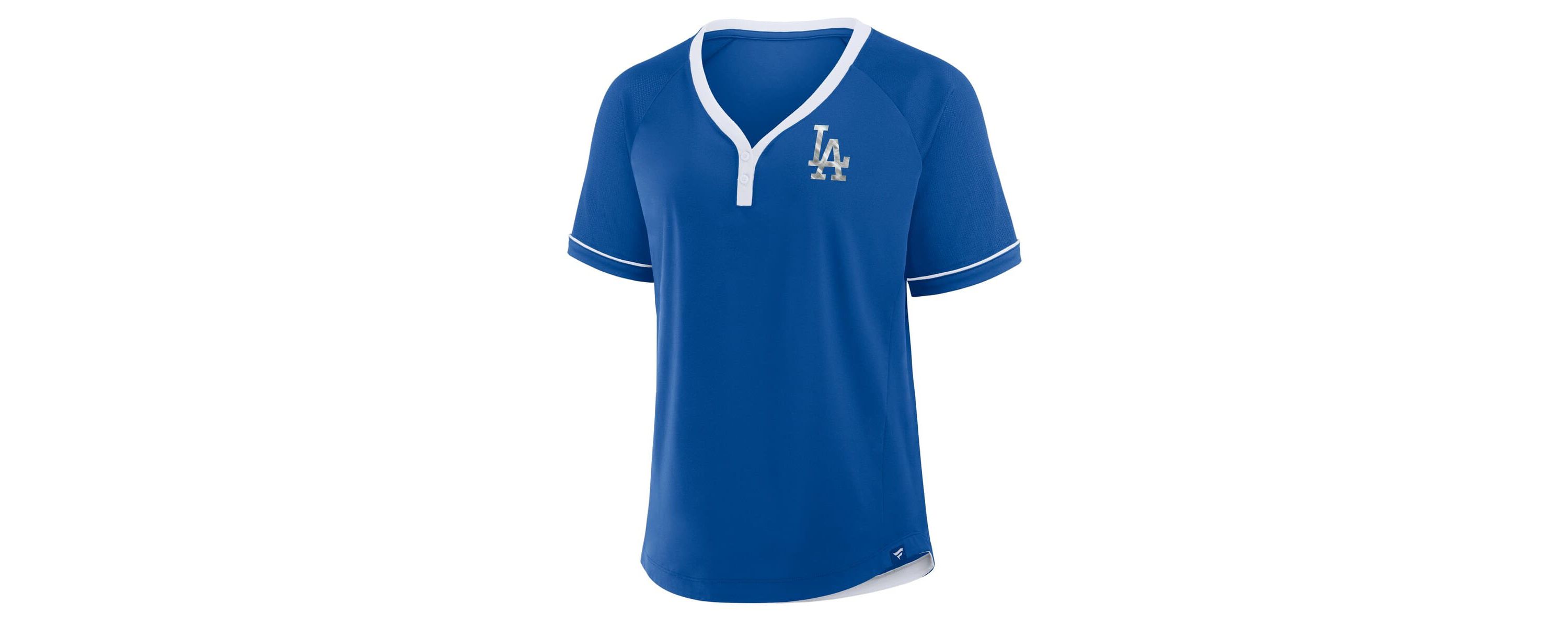 MLB Fanatics Los Angeles Dodgers League Diva Star Raglan V-Neck T-Shirt