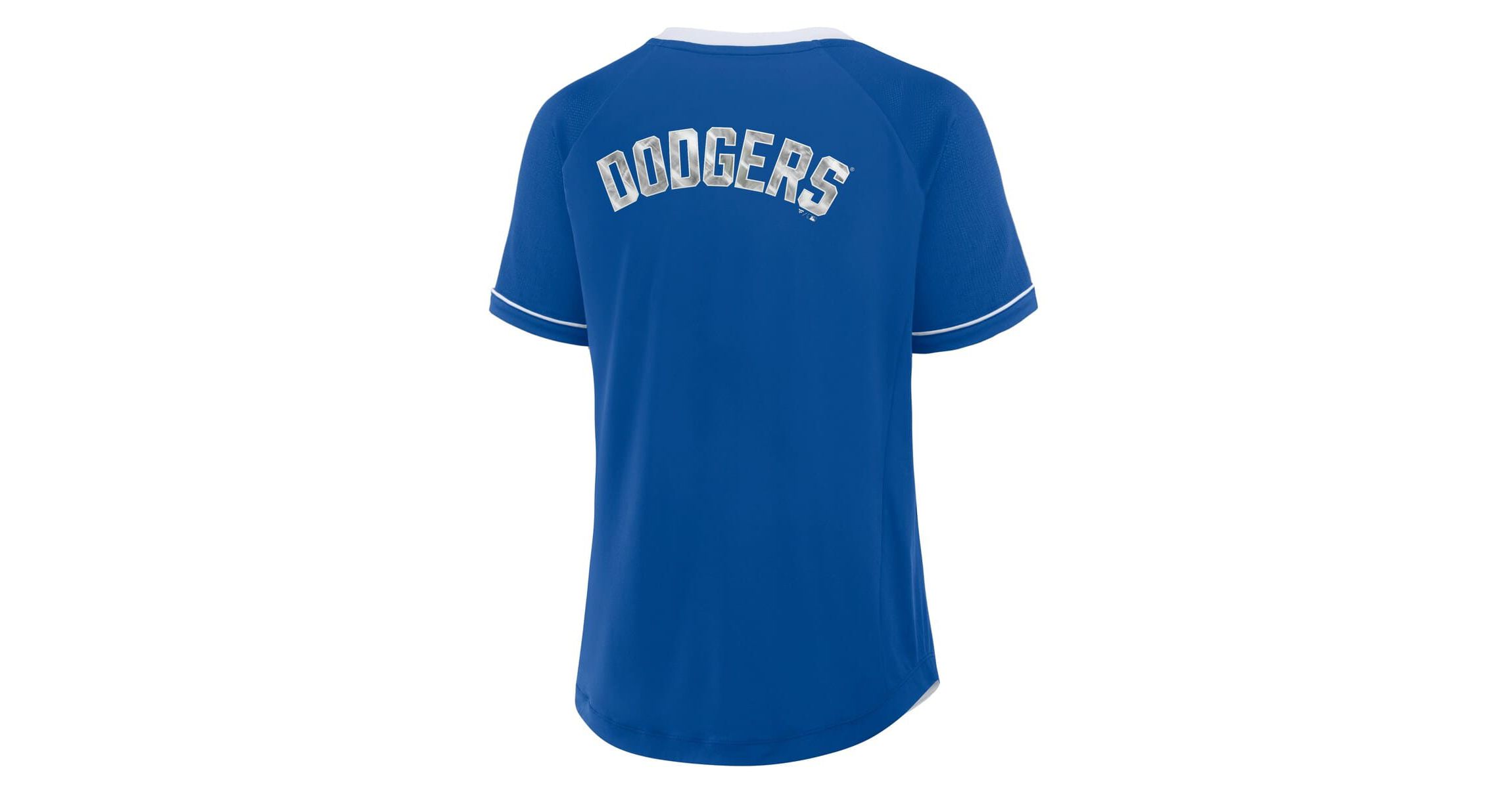 MLB Fanatics Los Angeles Dodgers League Diva Star Raglan V-Neck T-Shirt