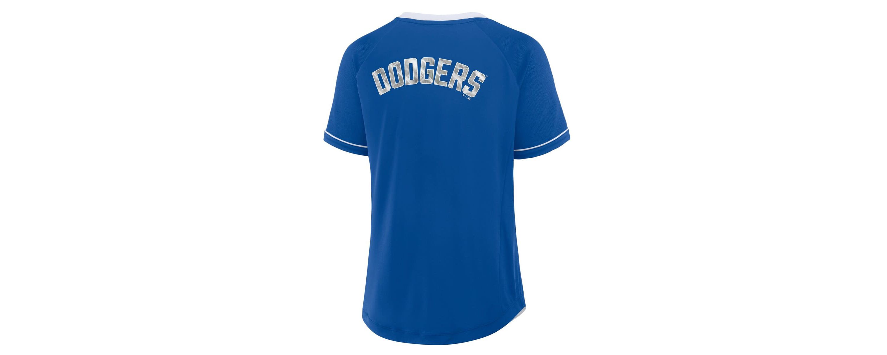 MLB Fanatics Los Angeles Dodgers League Diva Star Raglan V-Neck T-Shirt