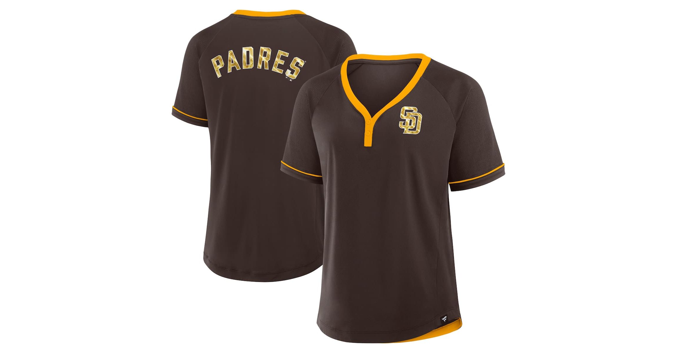 MLB Fanatics San Diego Padres League Diva Star Raglan V-Neck T-Shirt