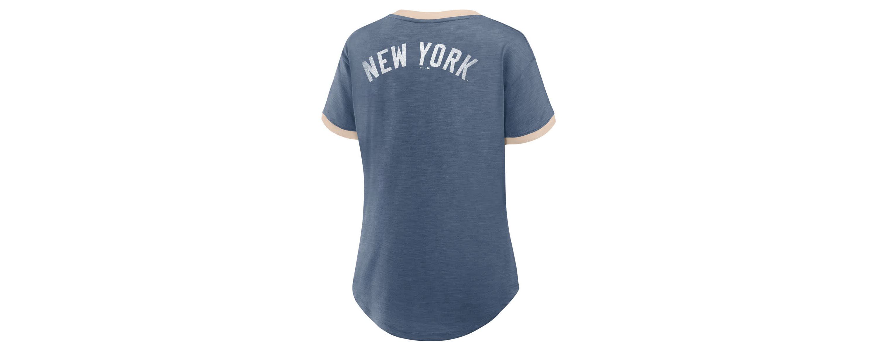 MLB Fanatics New York Yankees Binge Worthy Stadium Slub V-Neck T-Shirt