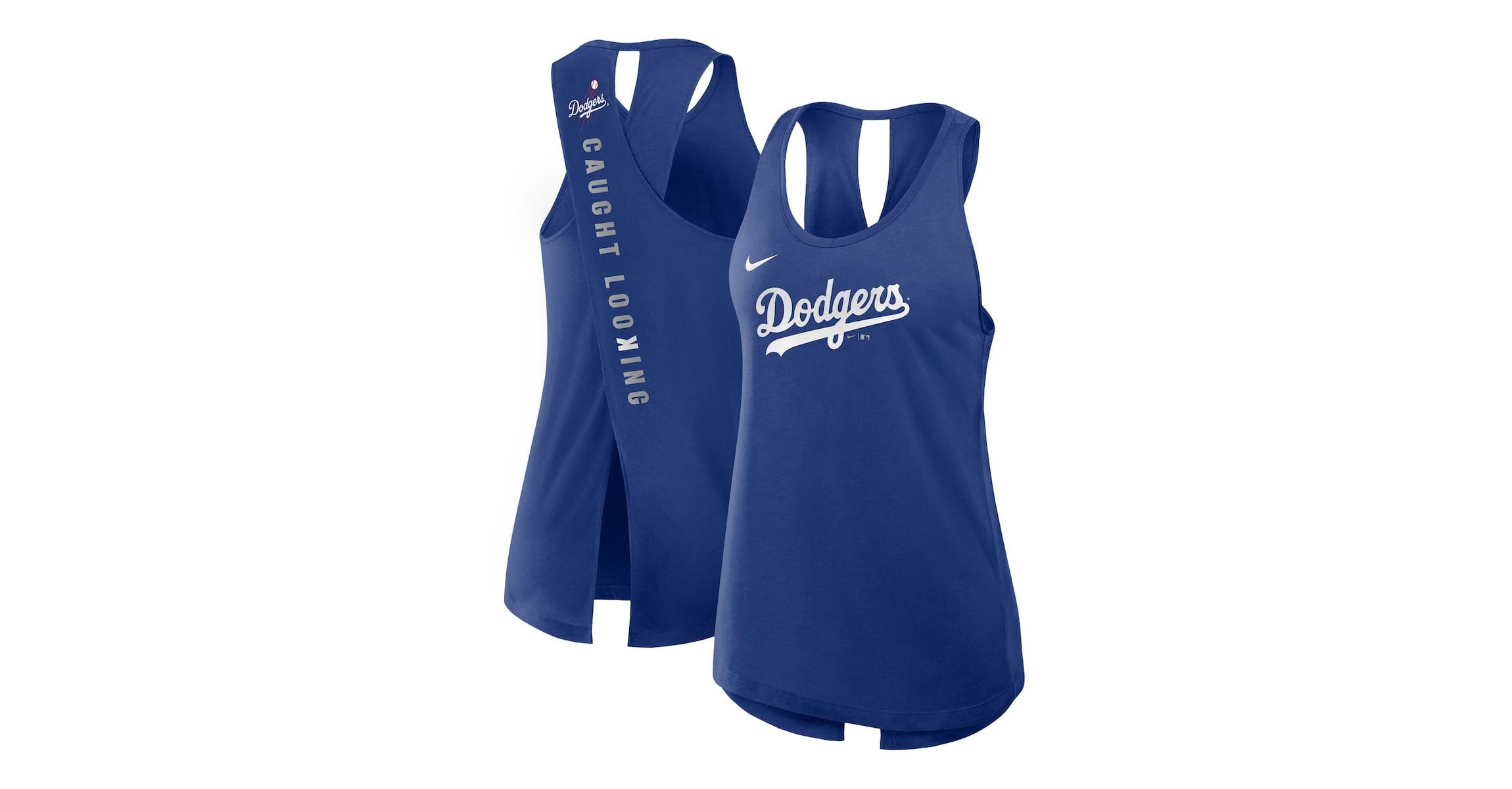 MLB Nike Los Angeles Dodgers Crisscross Dri-FIT Tank Top