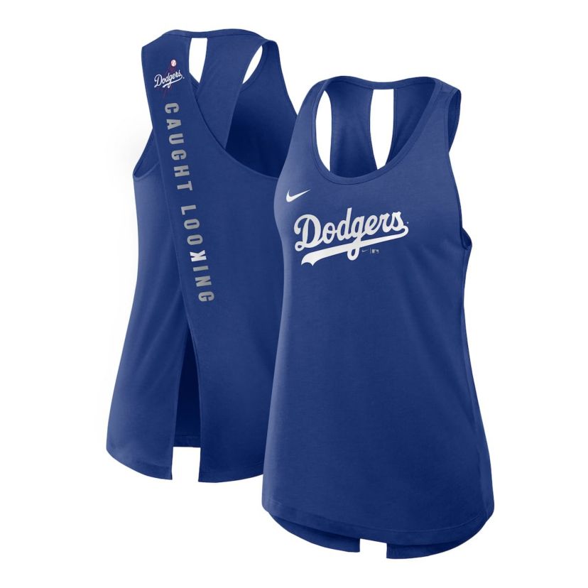 MLB Nike Los Angeles Dodgers Crisscross Dri-FIT Tank Top