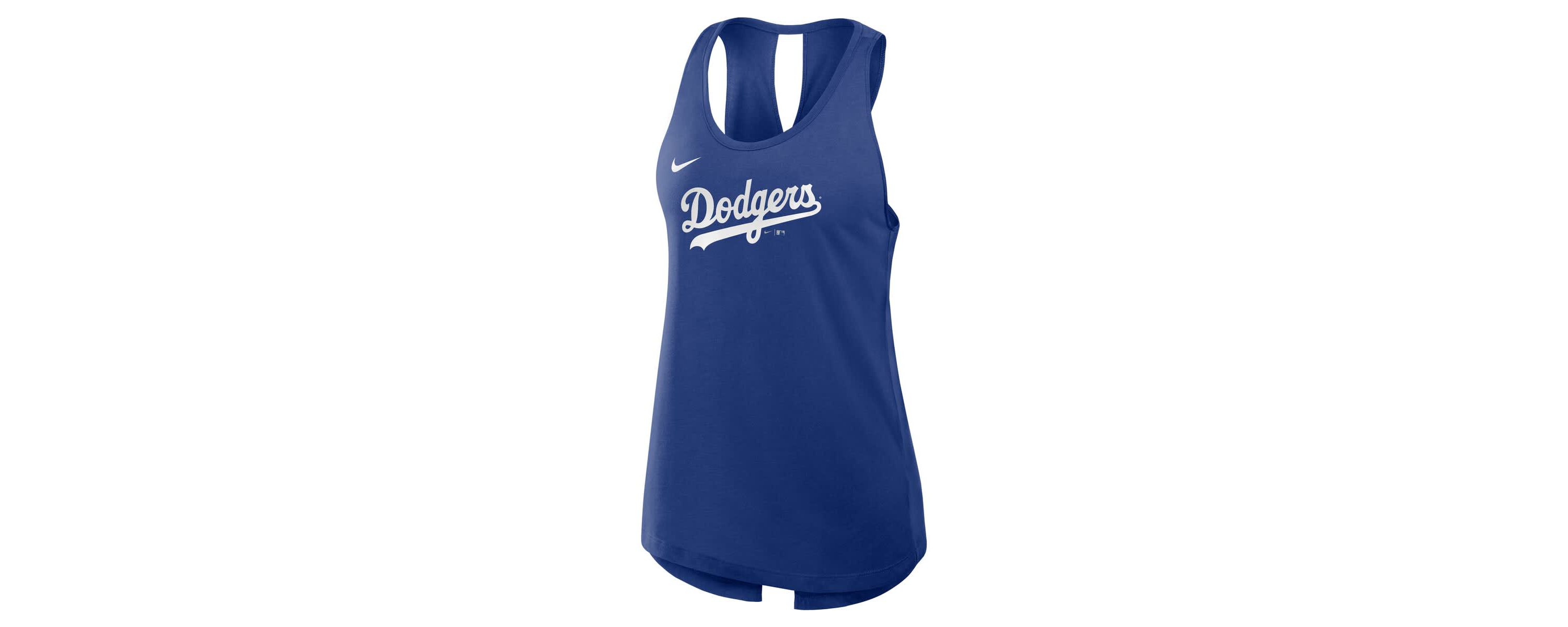 MLB Nike Los Angeles Dodgers Crisscross Dri-FIT Tank Top