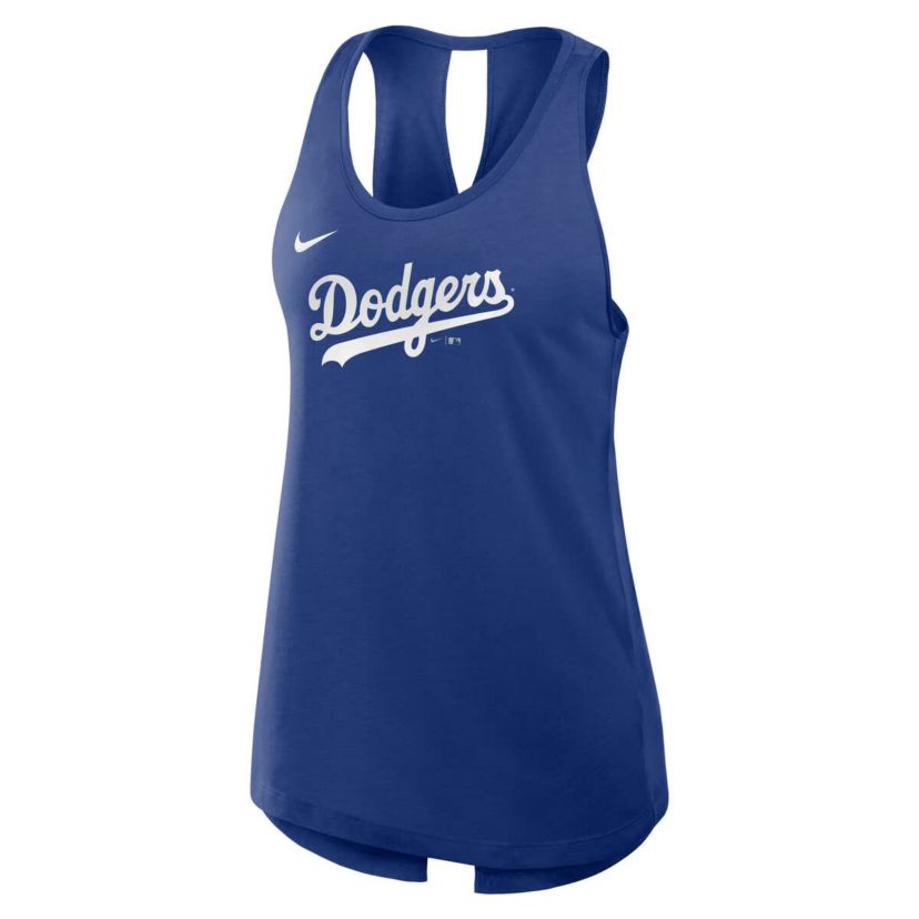 MLB Nike Los Angeles Dodgers Crisscross Dri-FIT Tank Top