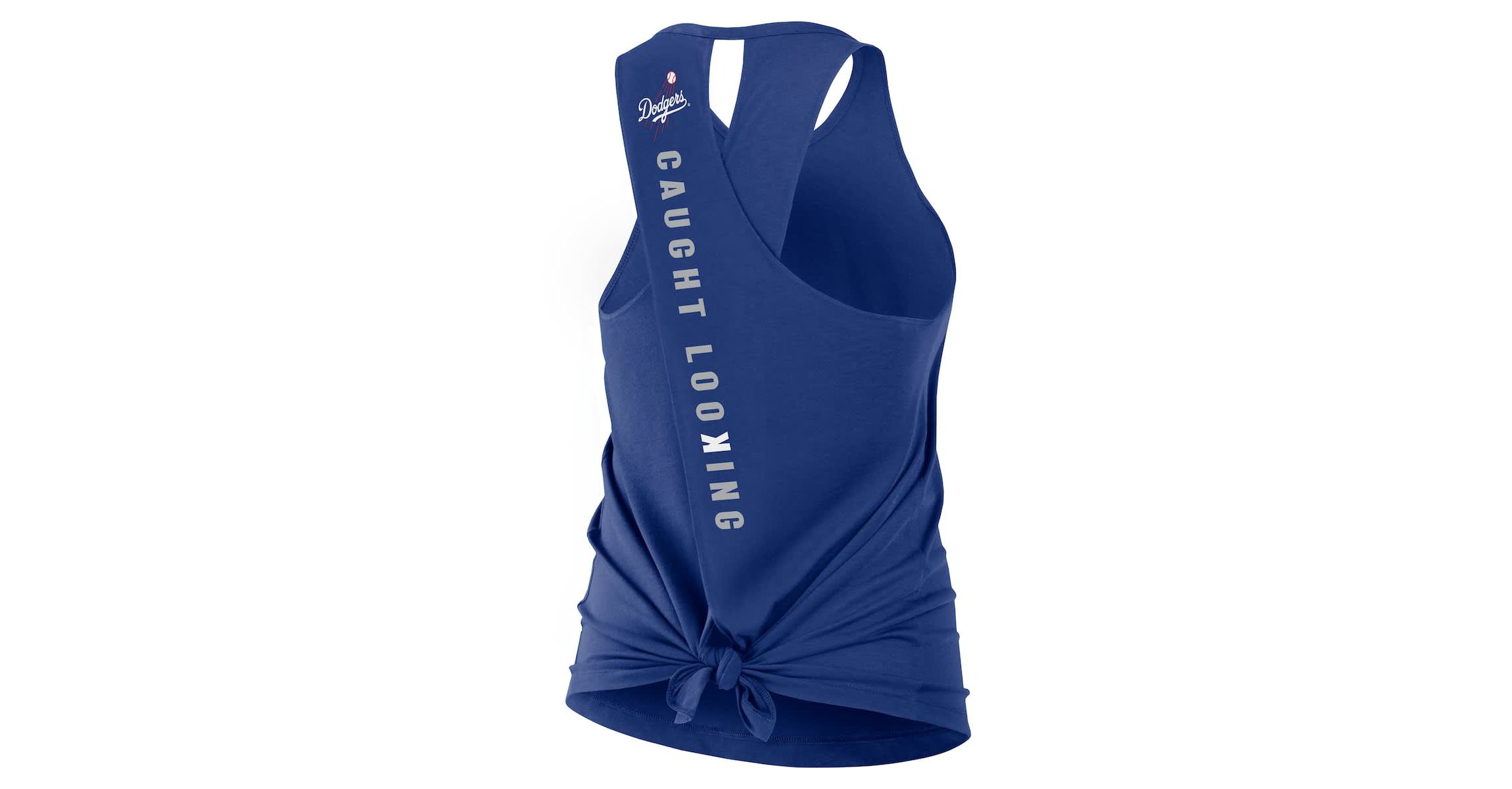 MLB Nike Los Angeles Dodgers Crisscross Dri-FIT Tank Top