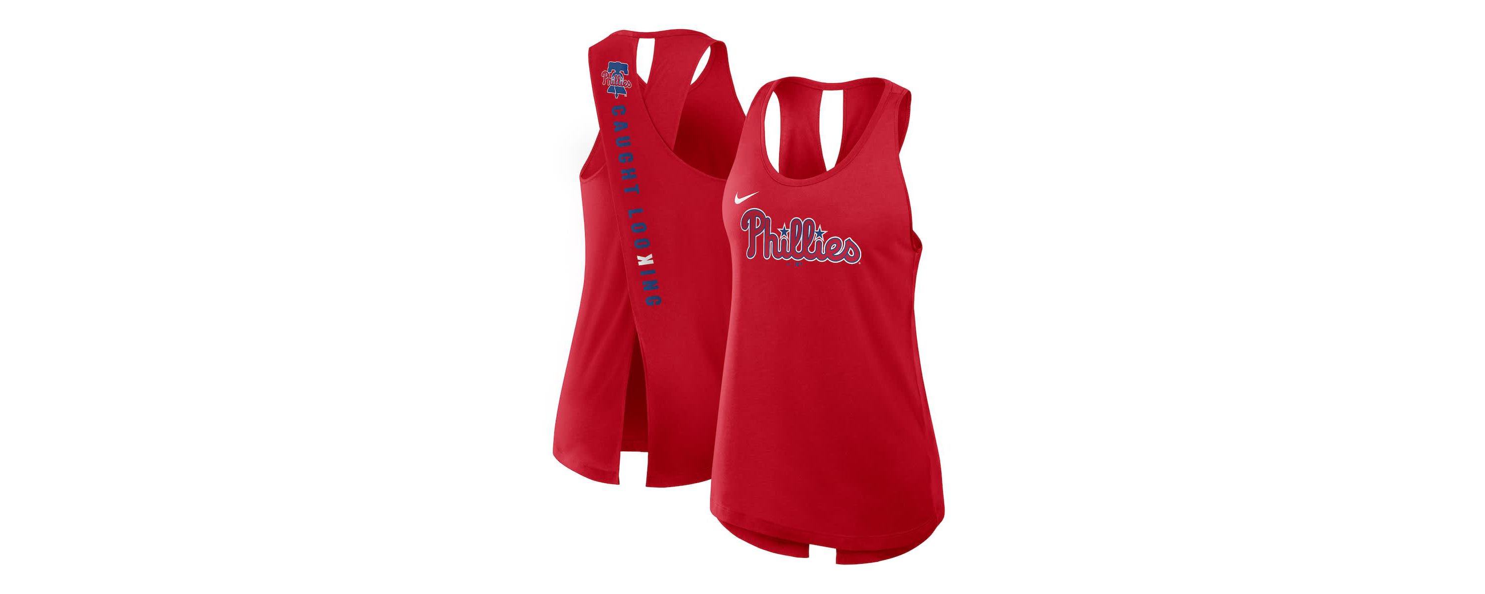 MLB Nike Philadelphia Phillies Crisscross Dri-FIT Tank Top