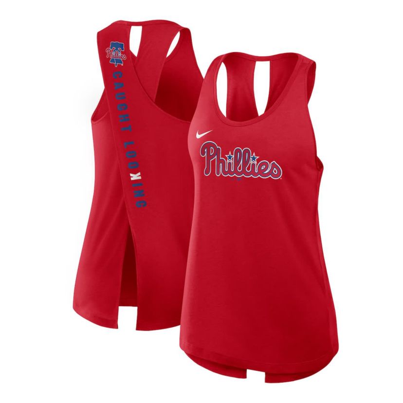 MLB Nike Philadelphia Phillies Crisscross Dri-FIT Tank Top