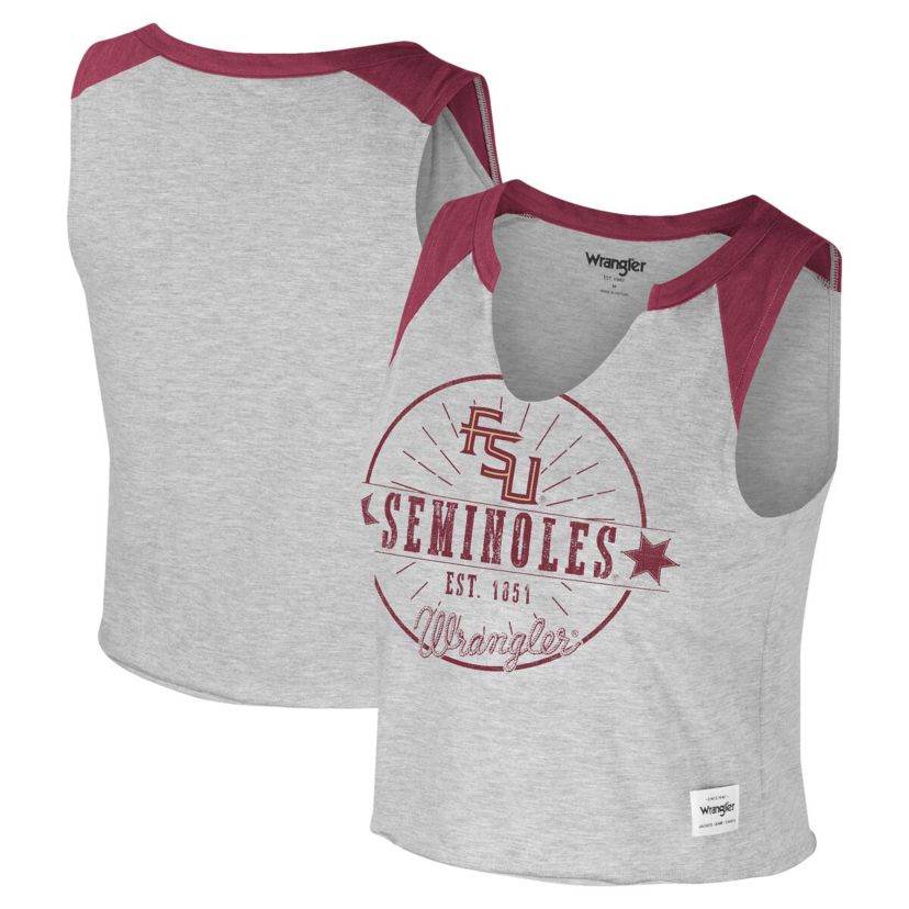 NCAA x Wrangler Florida State Seminoles Vintage Muscle Cropped T-Shirt