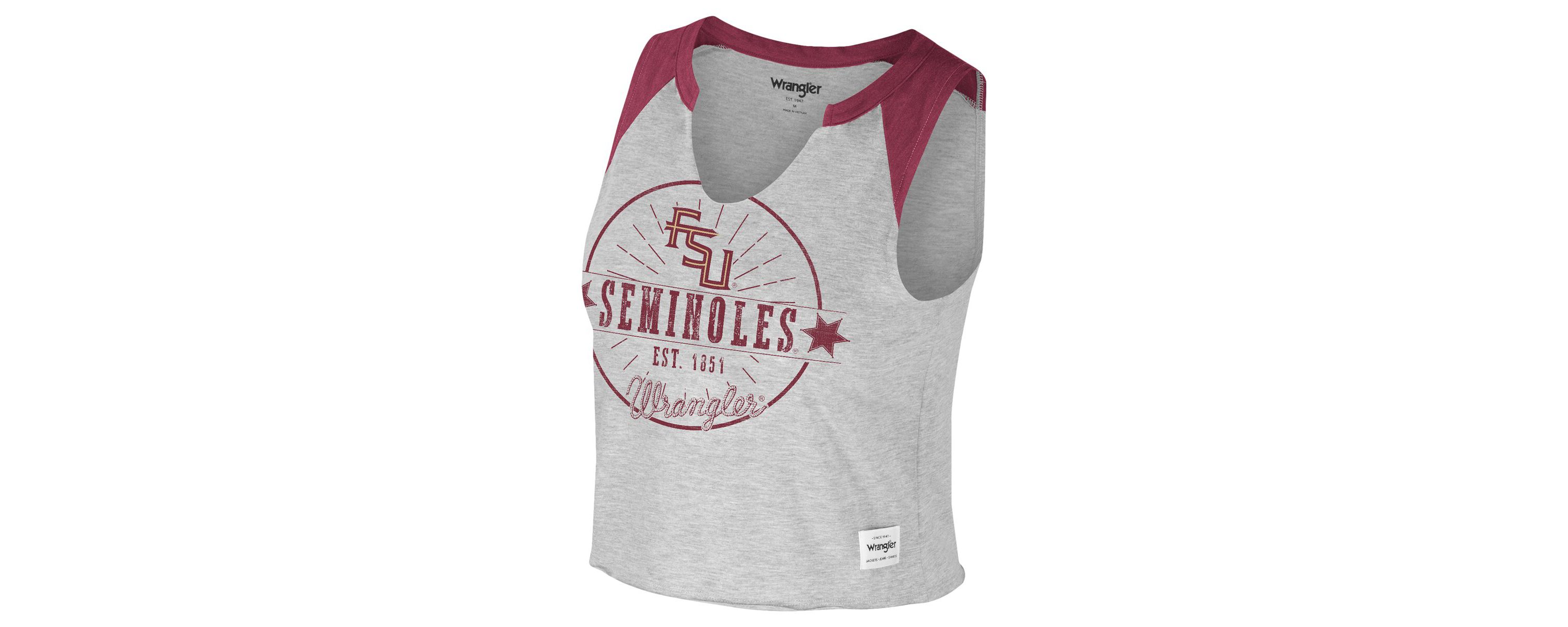 NCAA x Wrangler Florida State Seminoles Vintage Muscle Cropped T-Shirt