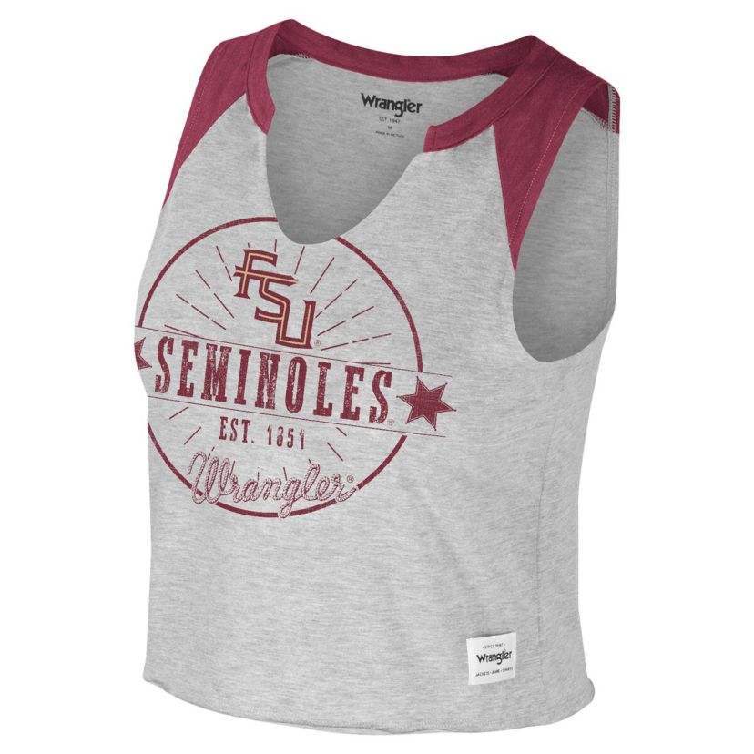 NCAA x Wrangler Florida State Seminoles Vintage Muscle Cropped T-Shirt