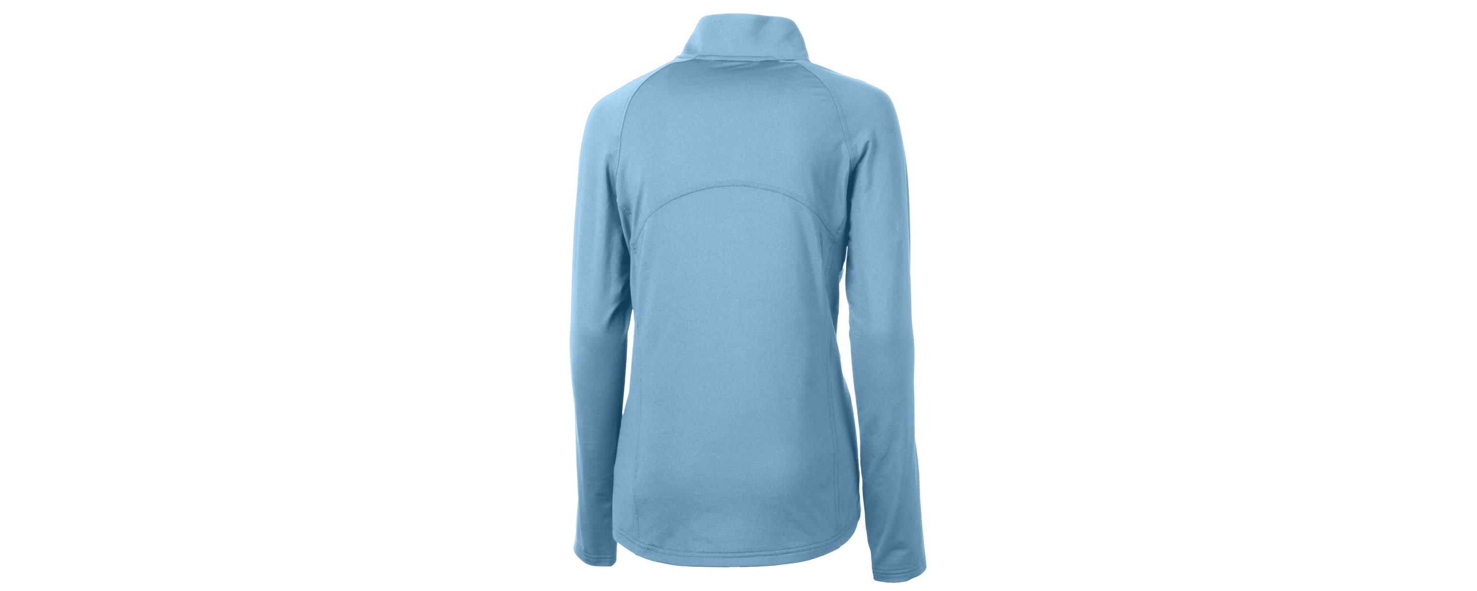 MLB Powder Philadelphia Phillies Cooperstown Collection DryTec Adapt Eco Knit Stretch Recycled Raglan Half-Zip Top