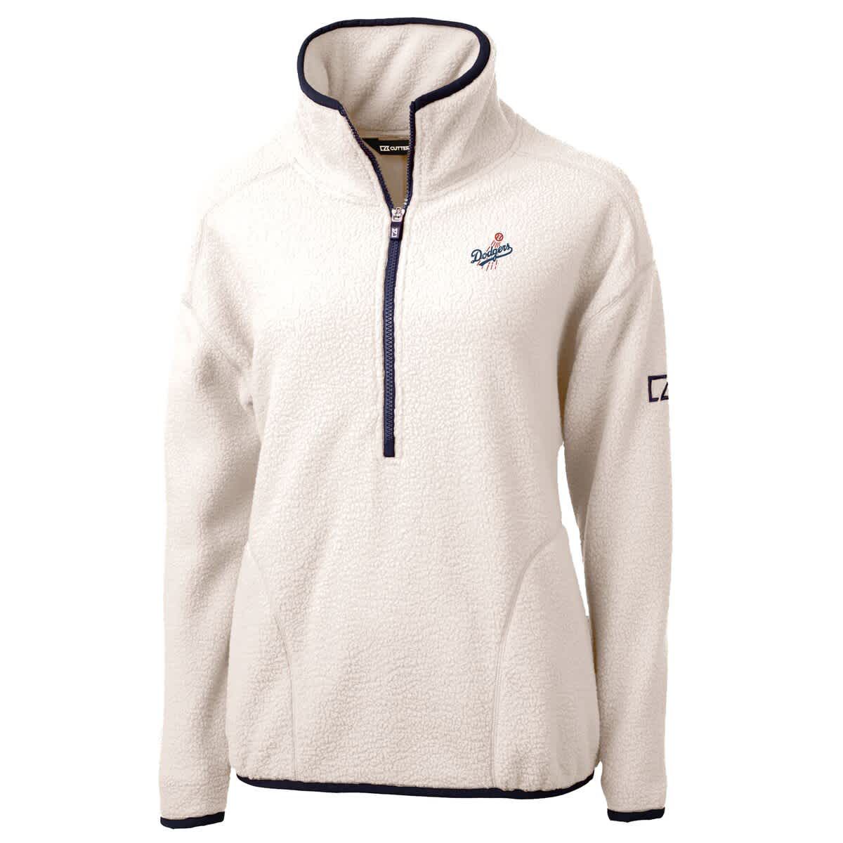 MLB Los Angeles Dodgers Cascade Eco Sherpa Fleece Half-Zip Pullover Jacket