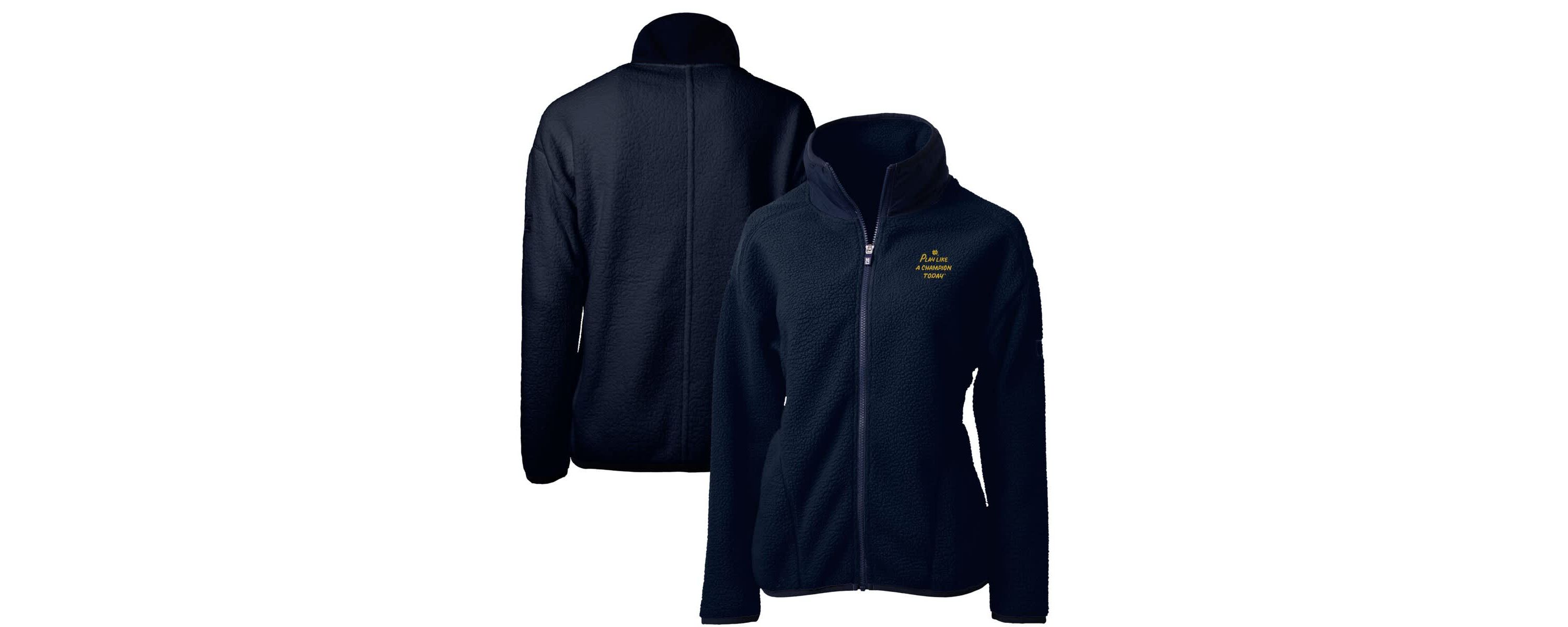 NCAA Notre Dame Fighting Irish Play Like A Today Cascade Eco Sherpa Fleece Full-Zip Jacket