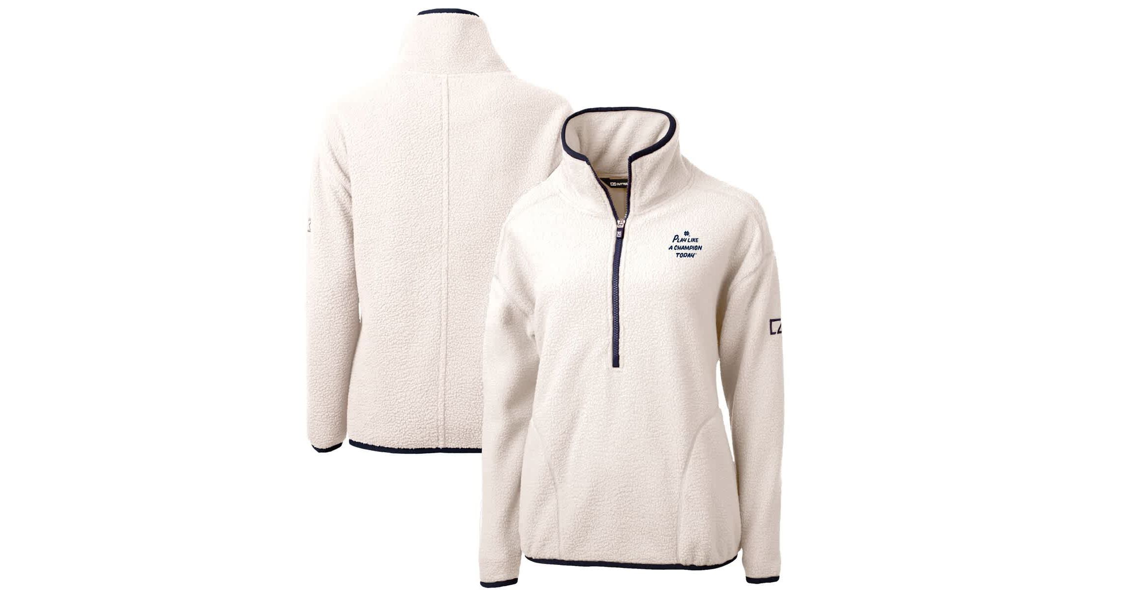NCAA Notre Dame Fighting Irish Play Like A Today Cascade Eco Sherpa Fleece Half-Zip Jacket