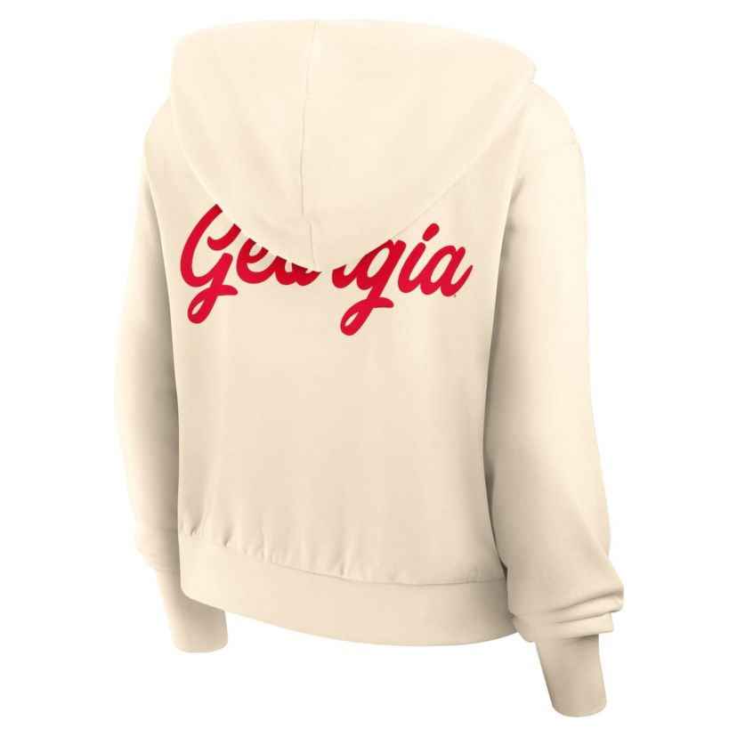 NCAA Nike Georgia Bulldogs Cropped Chill Full-Zip Hoodie