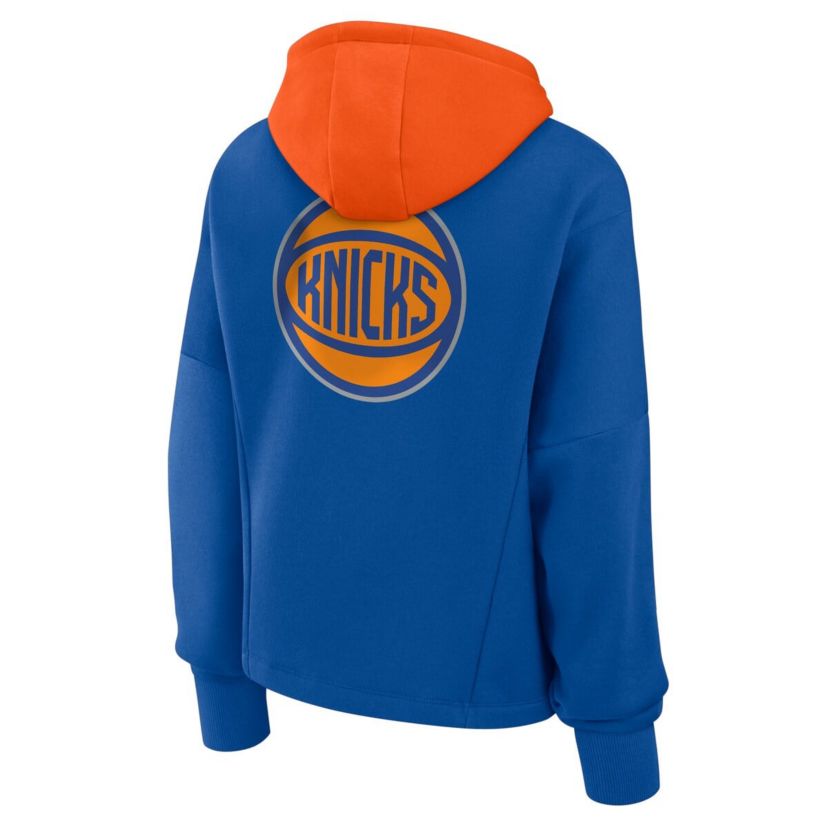 NBA Fanatics Deep New York Knicks Up Boxy Pullover Hoodie