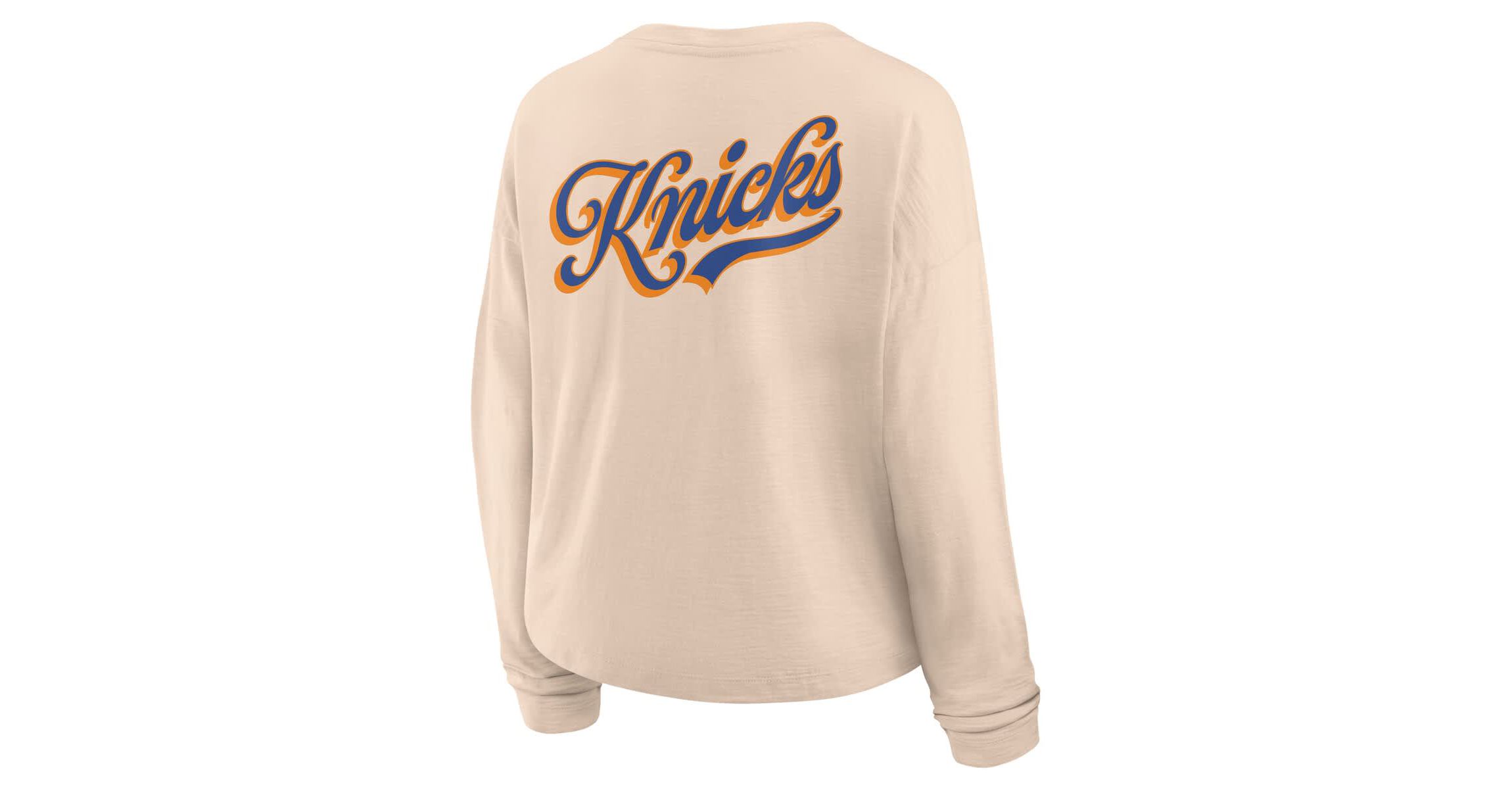 NBA Fanatics New York Knicks Boxed Out Drop Fashion Long Sleeve T-Shirt