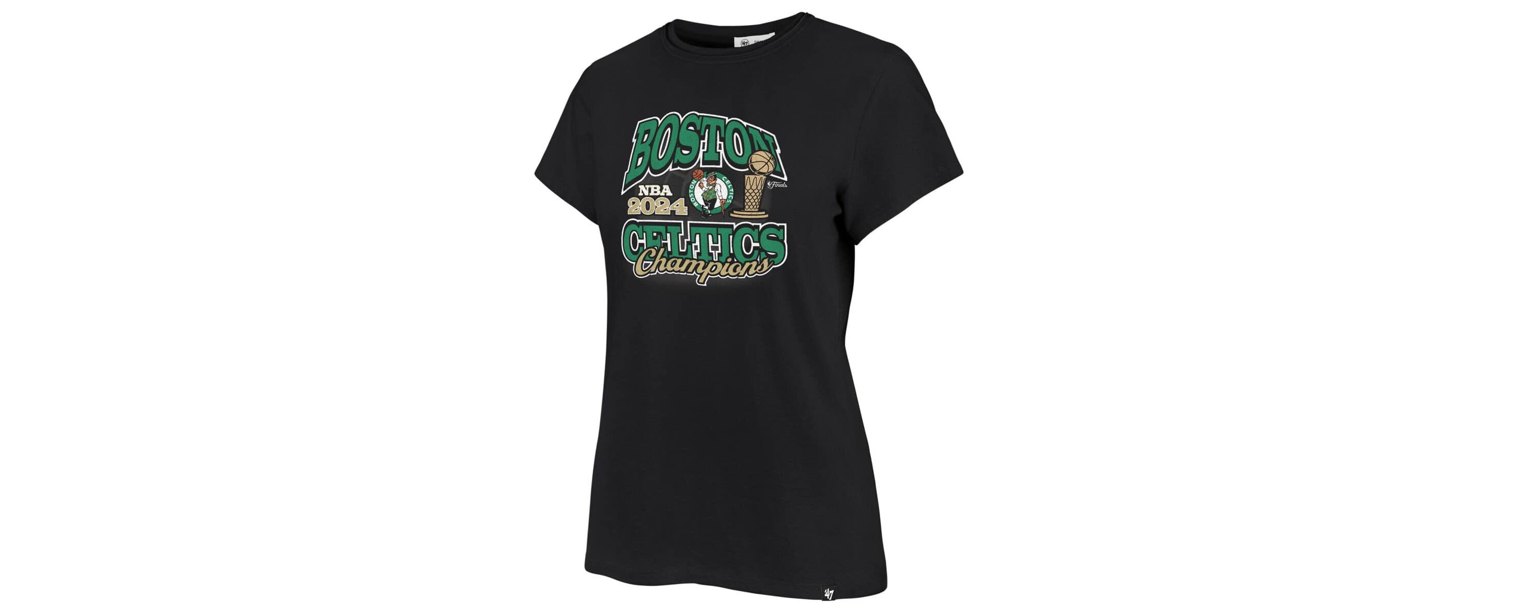 NBA Boston Celtics 2024 NBA Finals s Plus Size Trophy Franklin T-Shirt