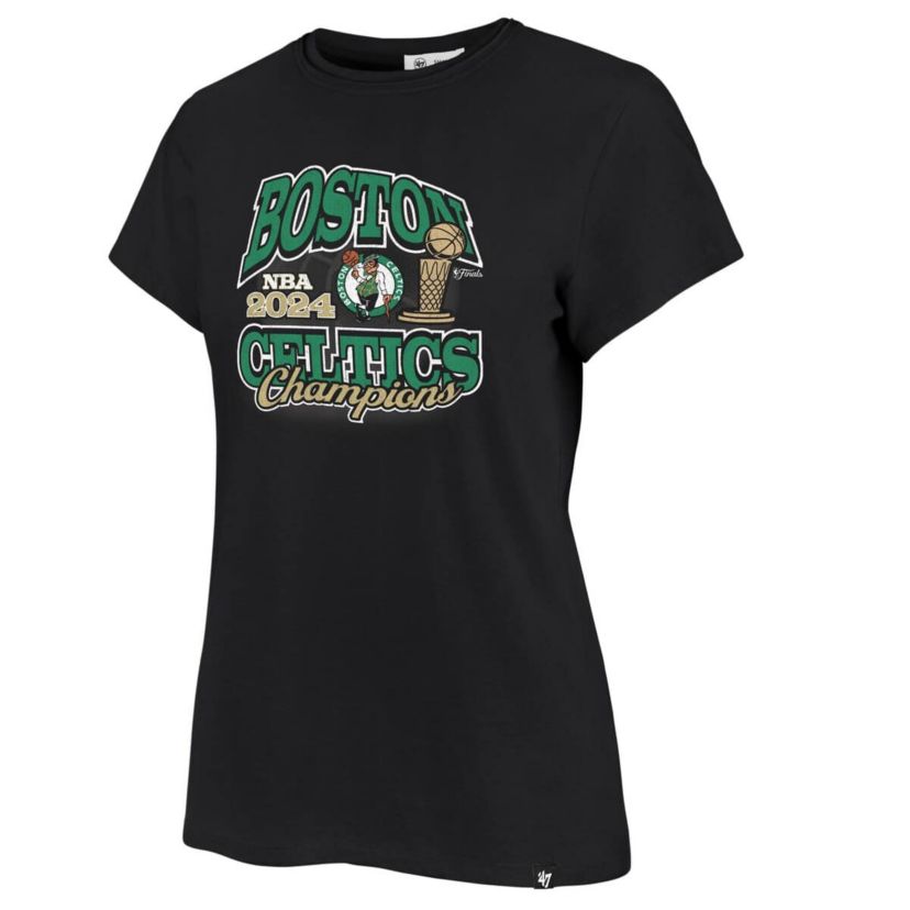 NBA Boston Celtics 2024 NBA Finals s Plus Size Trophy Franklin T-Shirt