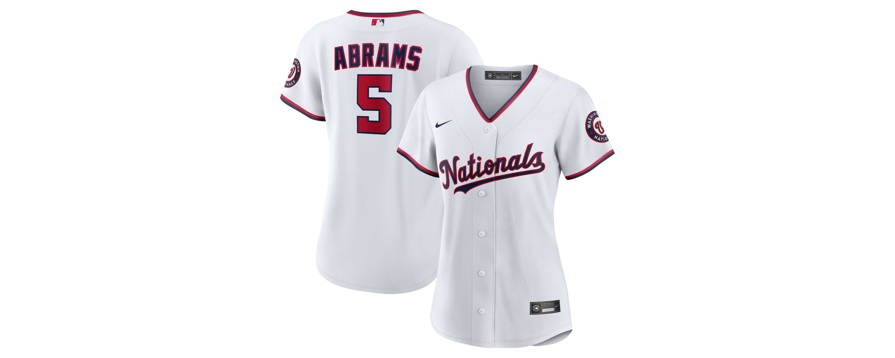 MLB Nike CJ Abrams Washington Nationals Home Replica Player Jersey