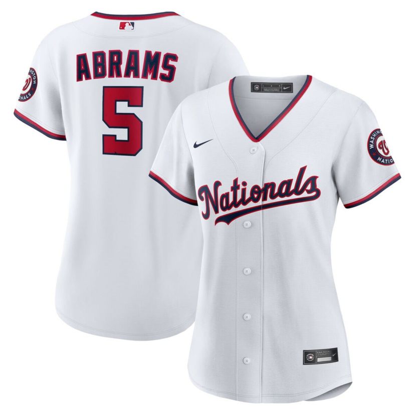 MLB Nike CJ Abrams Washington Nationals Home Replica Player Jersey