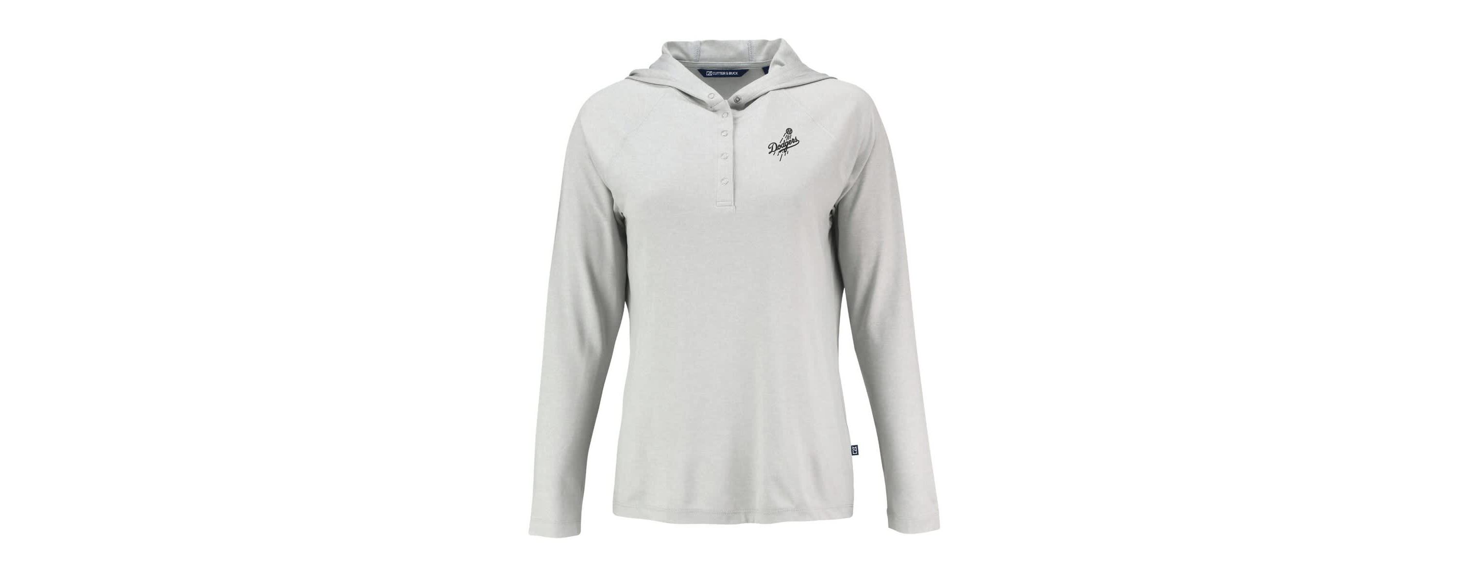 MLB Los Angeles Dodgers Coastline Epic Comfort Eco Recycled Raglan Long Sleeve Hoodie T-Shirt