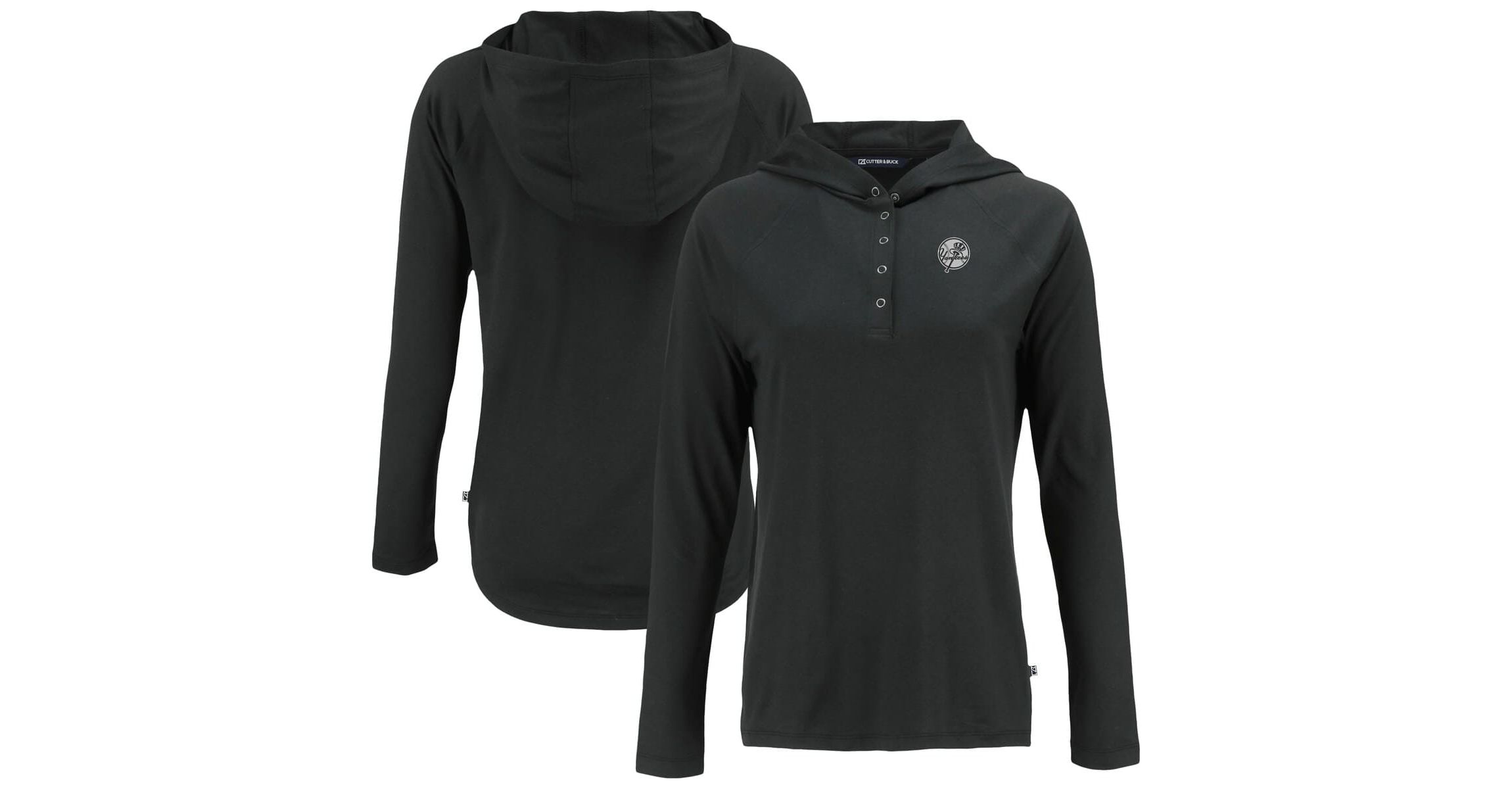 MLB New York Yankees Coastline Epic Comfort Eco Recycled Raglan Long Sleeve Hoodie T-Shirt
