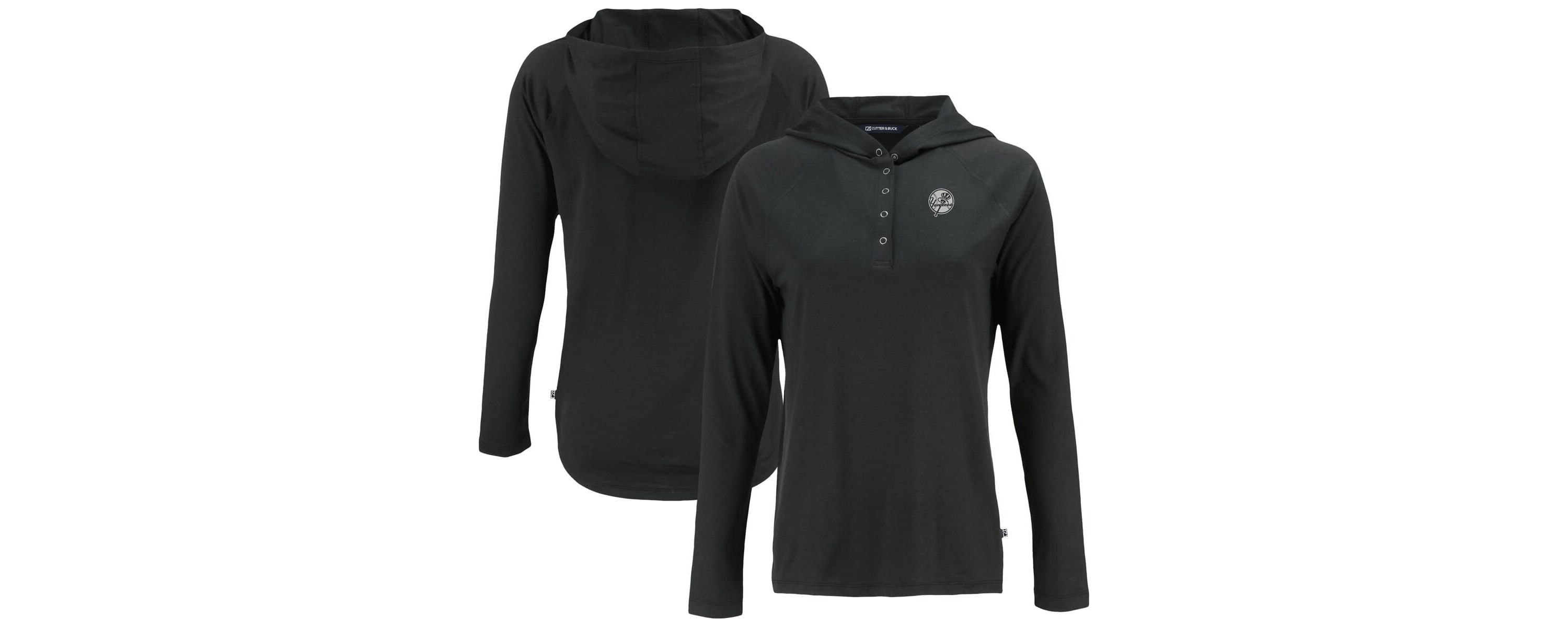 MLB New York Yankees Coastline Epic Comfort Eco Recycled Raglan Long Sleeve Hoodie T-Shirt
