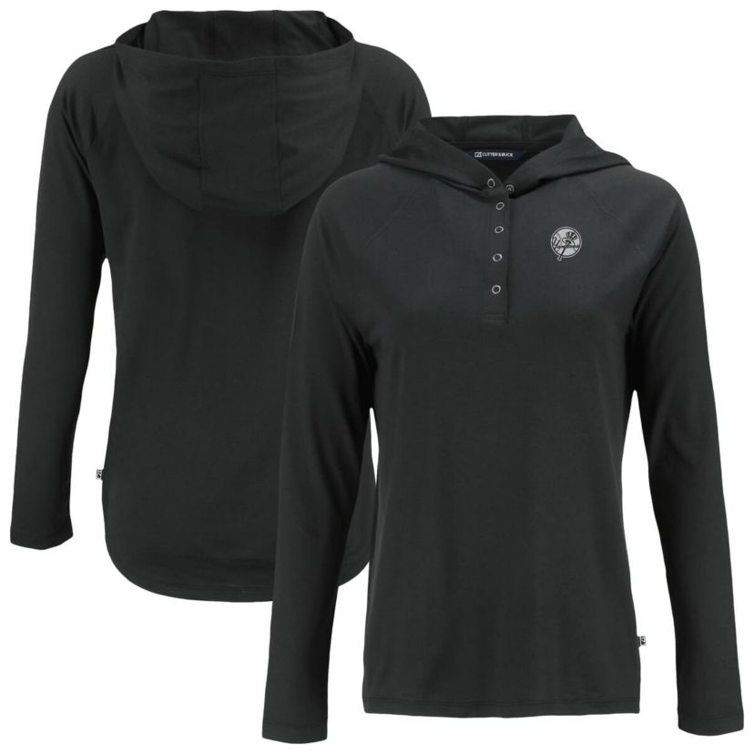 MLB New York Yankees Coastline Epic Comfort Eco Recycled Raglan Long Sleeve Hoodie T-Shirt