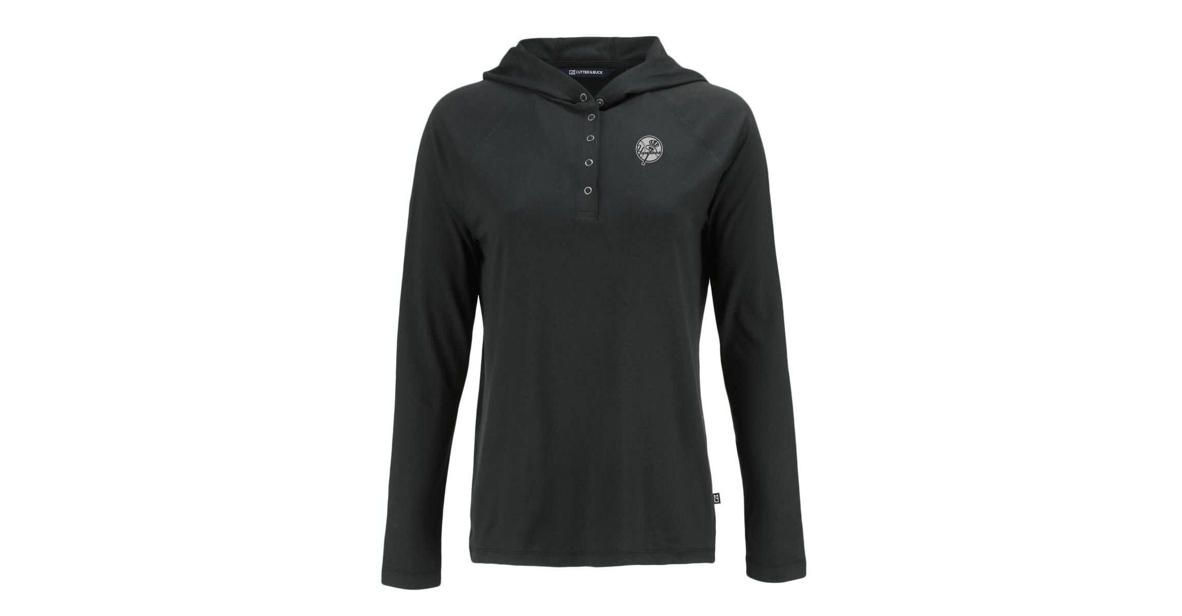 MLB New York Yankees Coastline Epic Comfort Eco Recycled Raglan Long Sleeve Hoodie T-Shirt