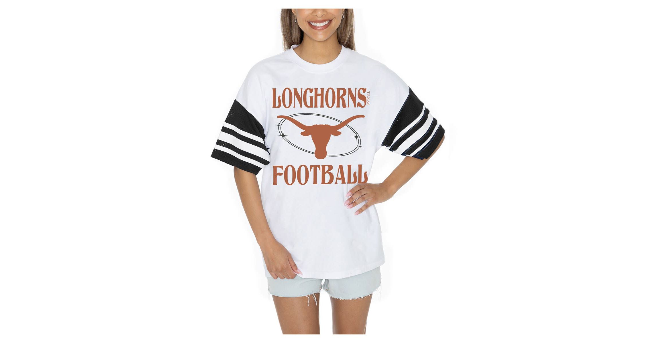 NCAA Texas Longhorns Starting Lineup Contrast Sporty Oversized T-Shirt