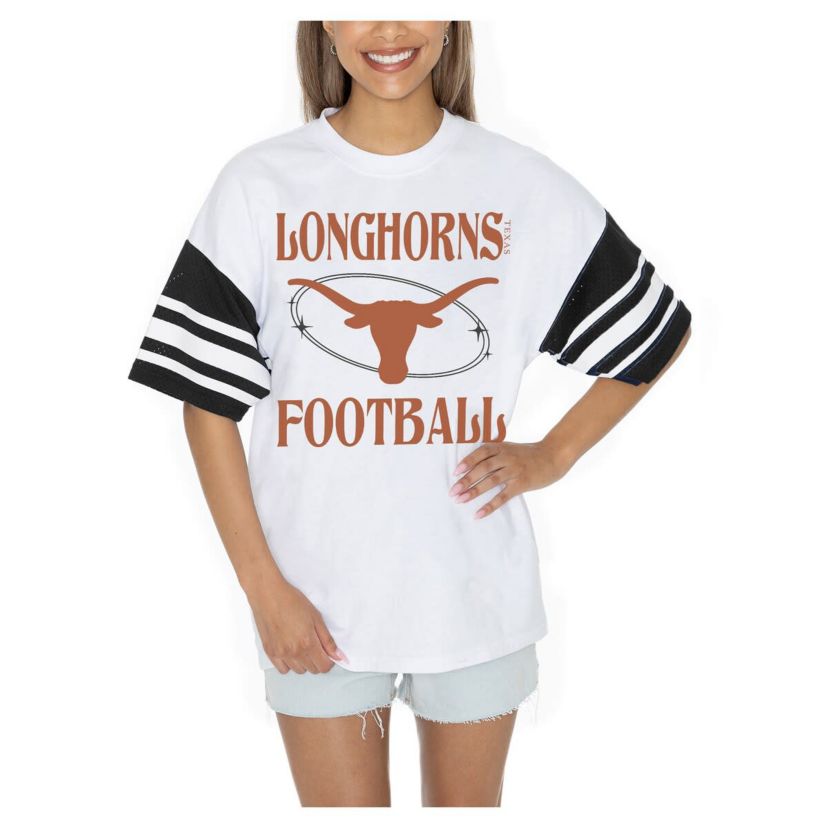 NCAA Texas Longhorns Starting Lineup Contrast Sporty Oversized T-Shirt