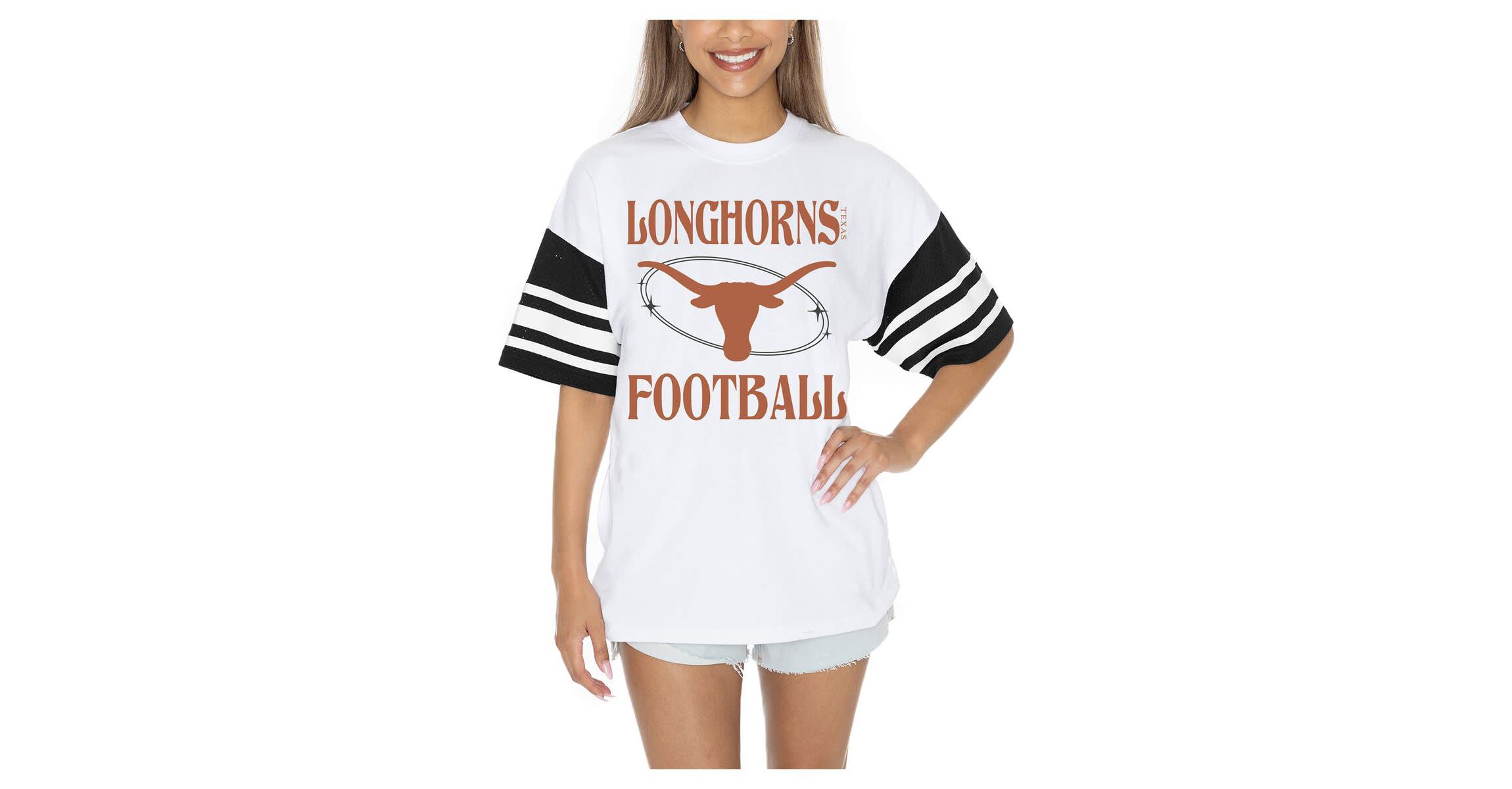 NCAA Texas Longhorns Starting Lineup Contrast Sporty Oversized T-Shirt