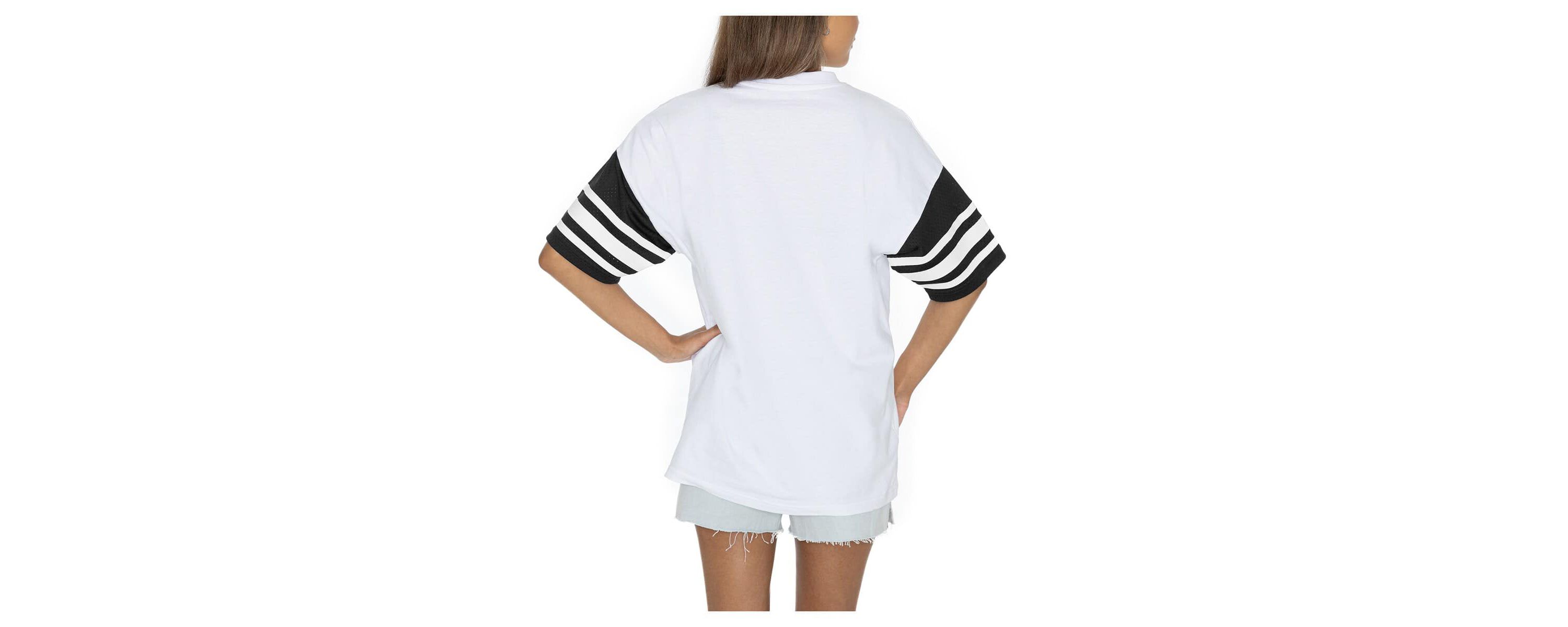 NCAA Tuskegee Golden Tigers Starting Lineup Contrast Sporty Oversized T-Shirt