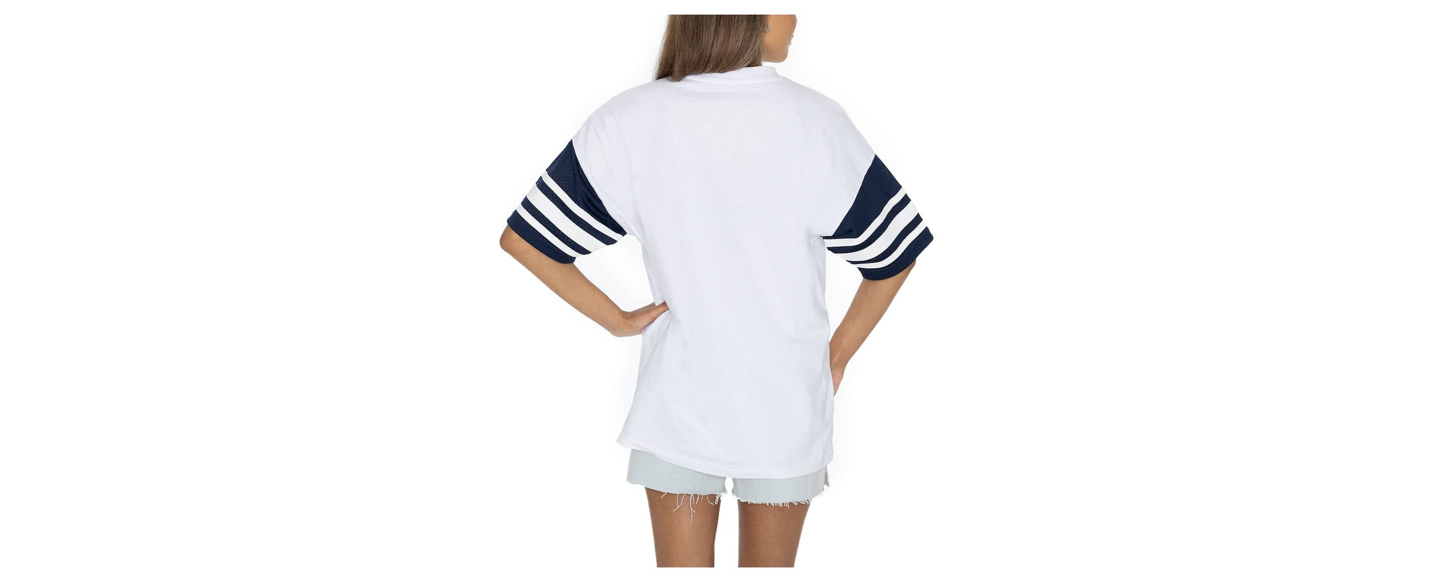 NCAA Jackson State Tigers Starting Lineup Contrast Sporty Oversized T-Shirt