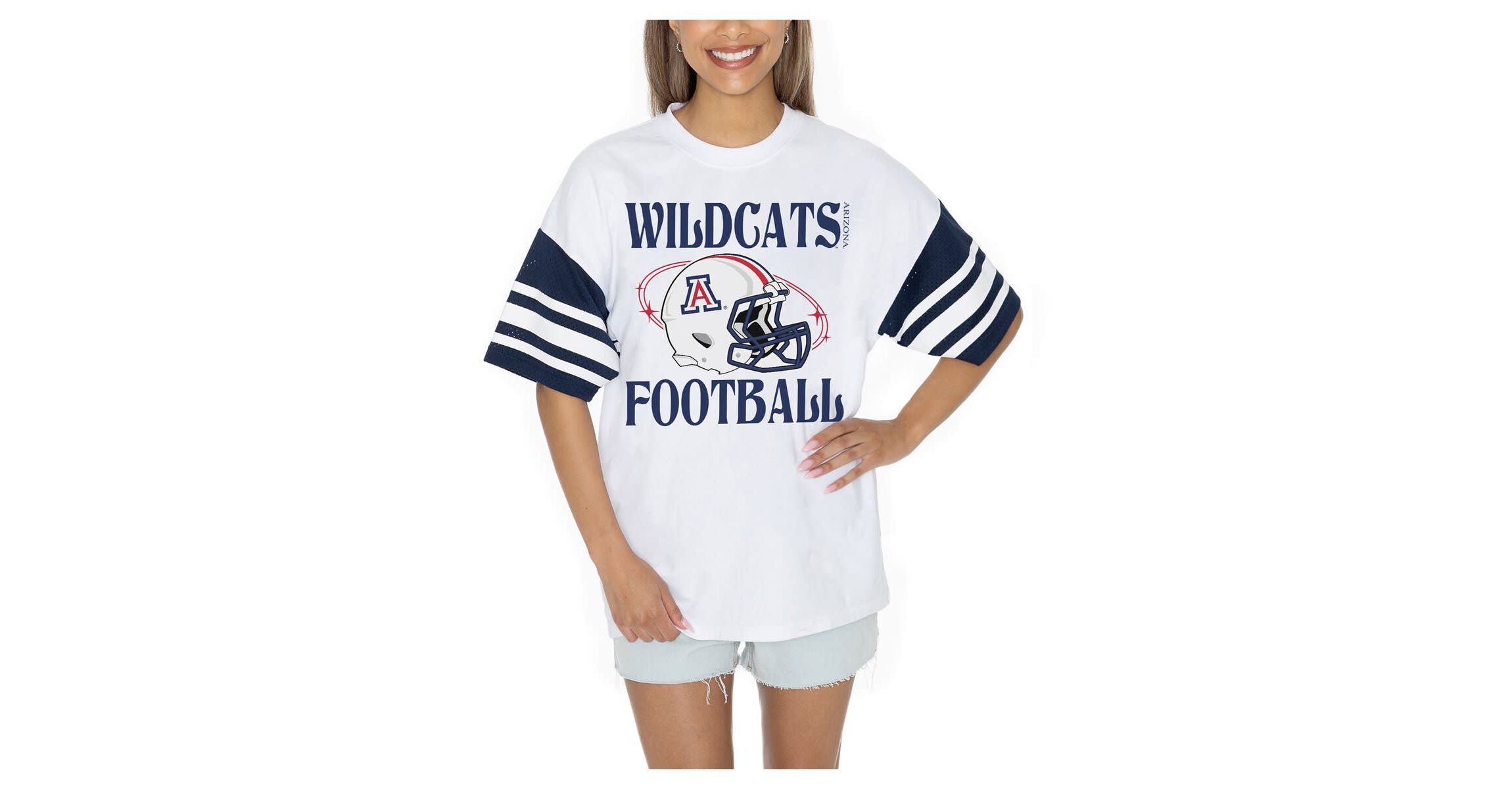 NCAA Arizona Wildcats Starting Lineup Contrast Sporty Oversized T-Shirt