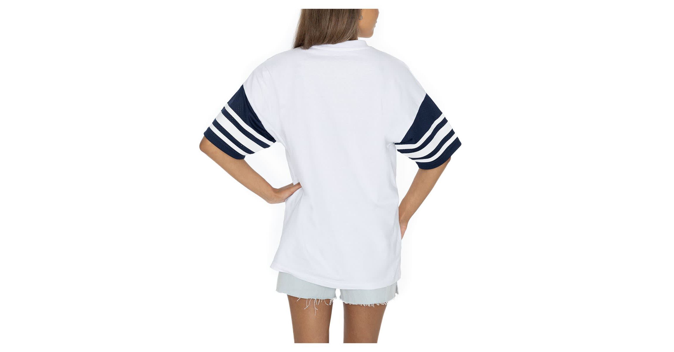 NCAA Arizona Wildcats Starting Lineup Contrast Sporty Oversized T-Shirt
