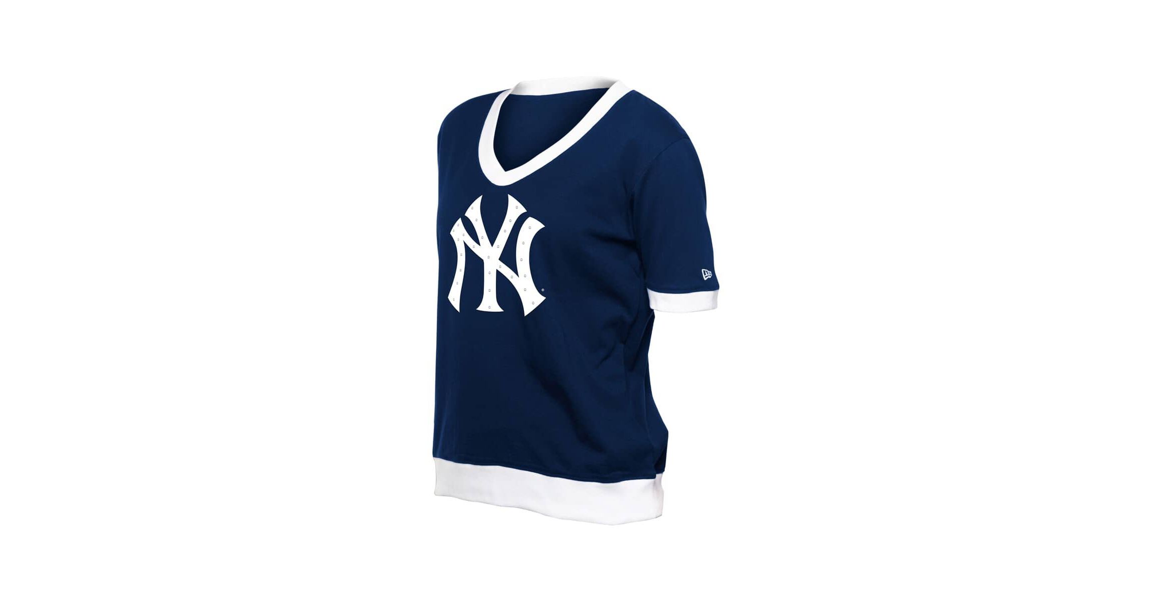 MLB New York Yankees Game Day Rhinestone V-Neck T-Shirt