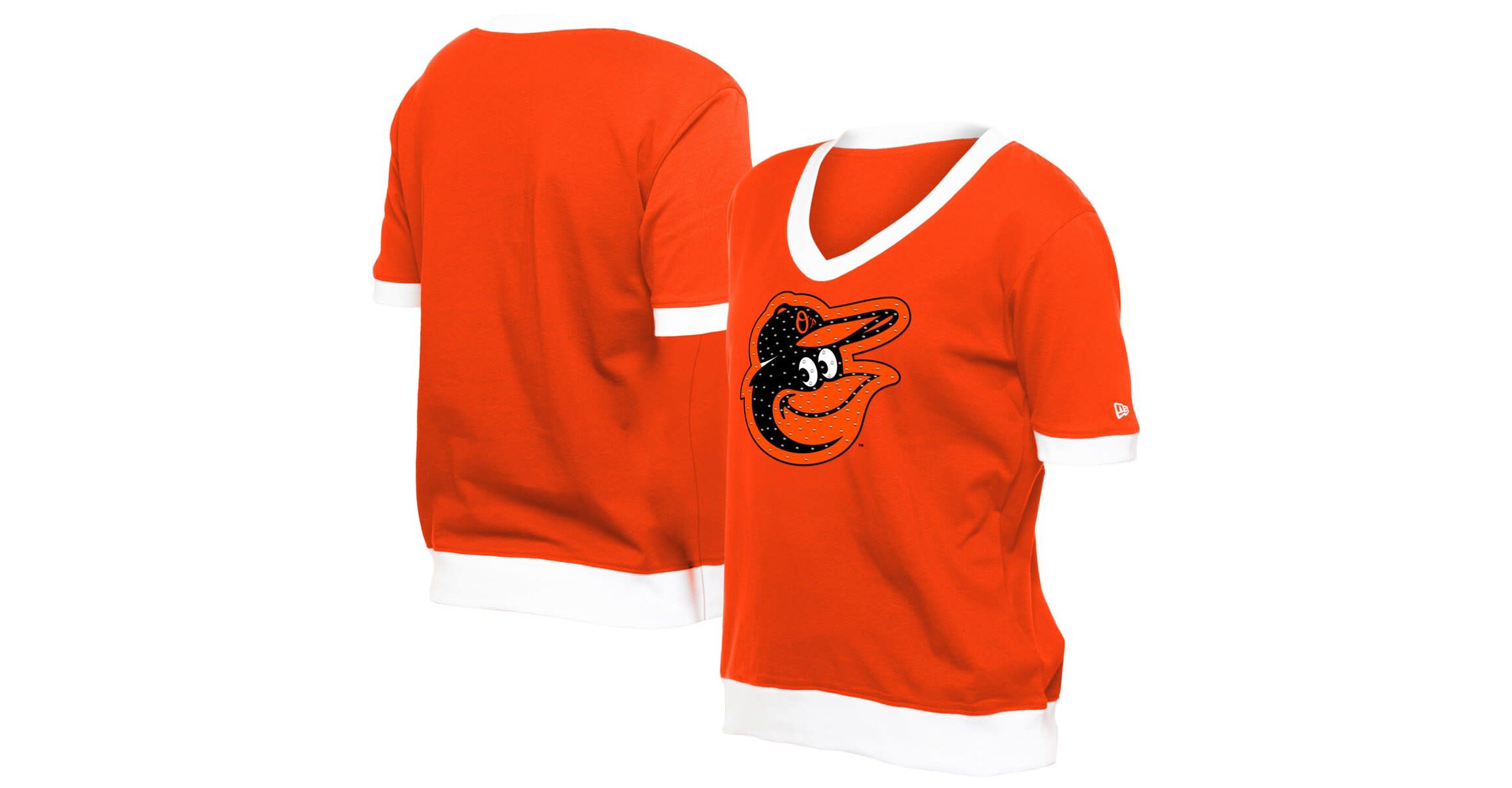 MLB Baltimore Orioles Game Day Rhinestone V-Neck T-Shirt